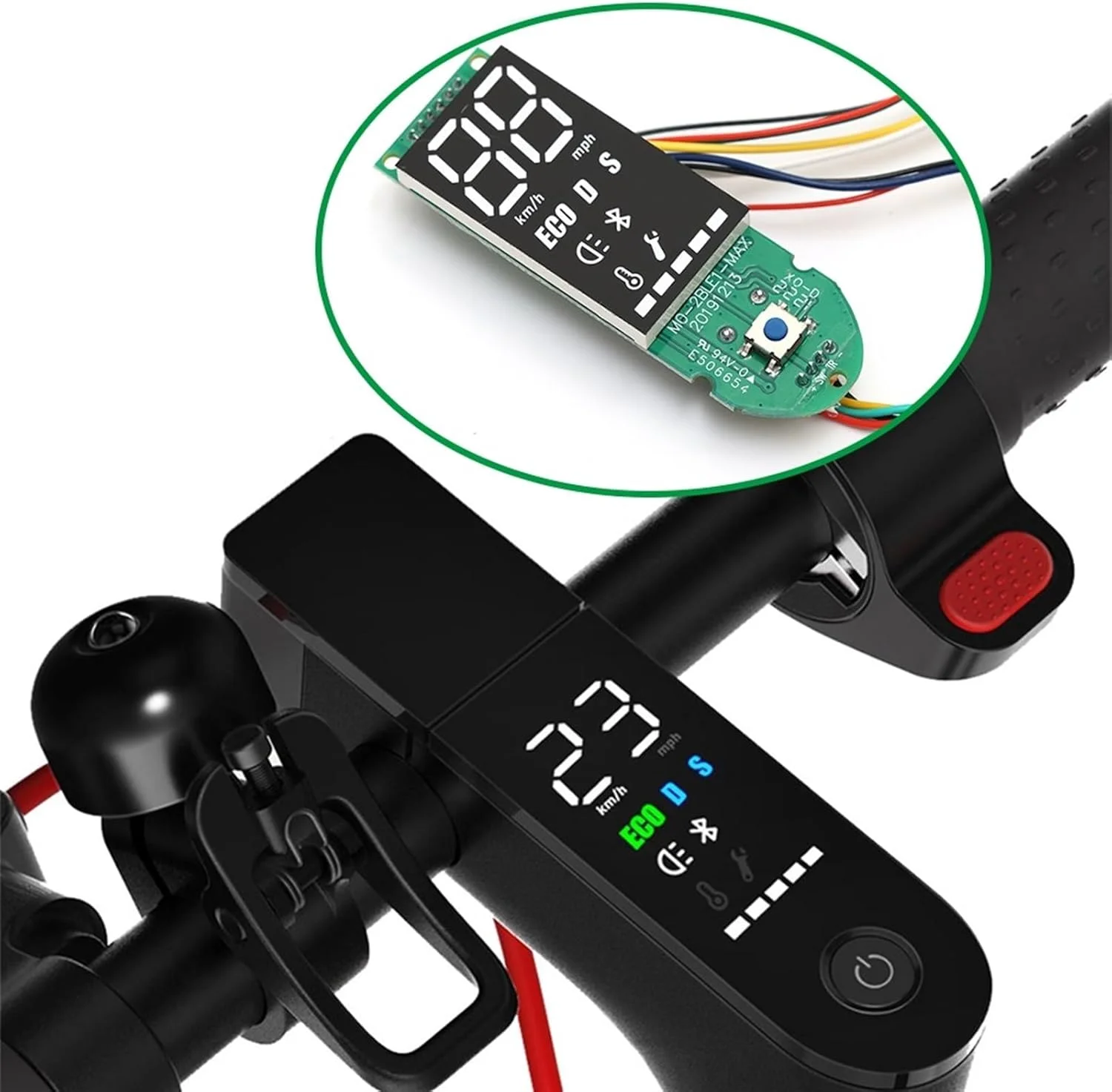 نمایشگر بلوتوثی داشبورد ZAPYVET، مناسب برای اسکوتر برقی شیائومی، M365 Pro 1S Pro 2 MI3 4Pro به همراه محافظ صفحه نمایش، قطعات تعمیر و ارتقاء، صفحه نمایش اسکوتر برقی (MI 3) نمایشگر بلوتوثی داشبورد ZAPYVET، مناسب برای اسکوتر برقی شیائومی، M365 Pro 1S Pro 2 MI3 4Pro به همراه محافظ صفحه نمایش، قطعات تعمیر و ارتقاء، صفحه نمایش اسکوتر برقی (MI 3)