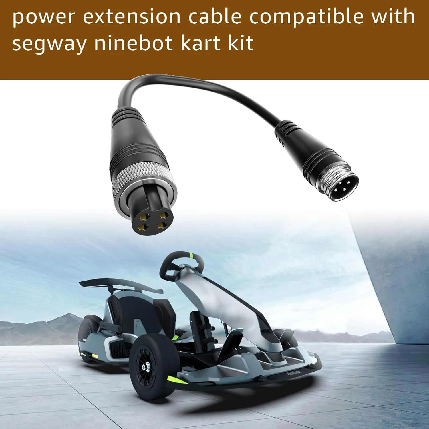 کابل افزایش طول شارژر 4 پین (8.3 اینچ) برای کابل ناین بات، سیم شارژ سازگار با Ninebot by Segway Go Kart Kit MAX/S/Mini PRO Ninebot S Gokart PRO Scooter، لوازم جانبی افزایش طول کابل شارژ سریع