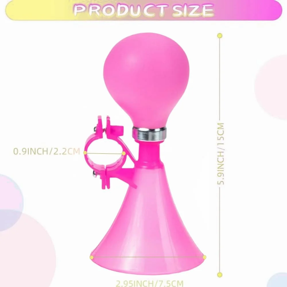 2 عدد بوق دوچرخه، بوق دوچرخه کودک، بوق فشاری کوچک هوا، زنگ دوچرخه اسکوتر پلاستیکی قدیمی، بوق دوچرخه فرمان، بوق حلزونی هوا برای دختران یا پسران