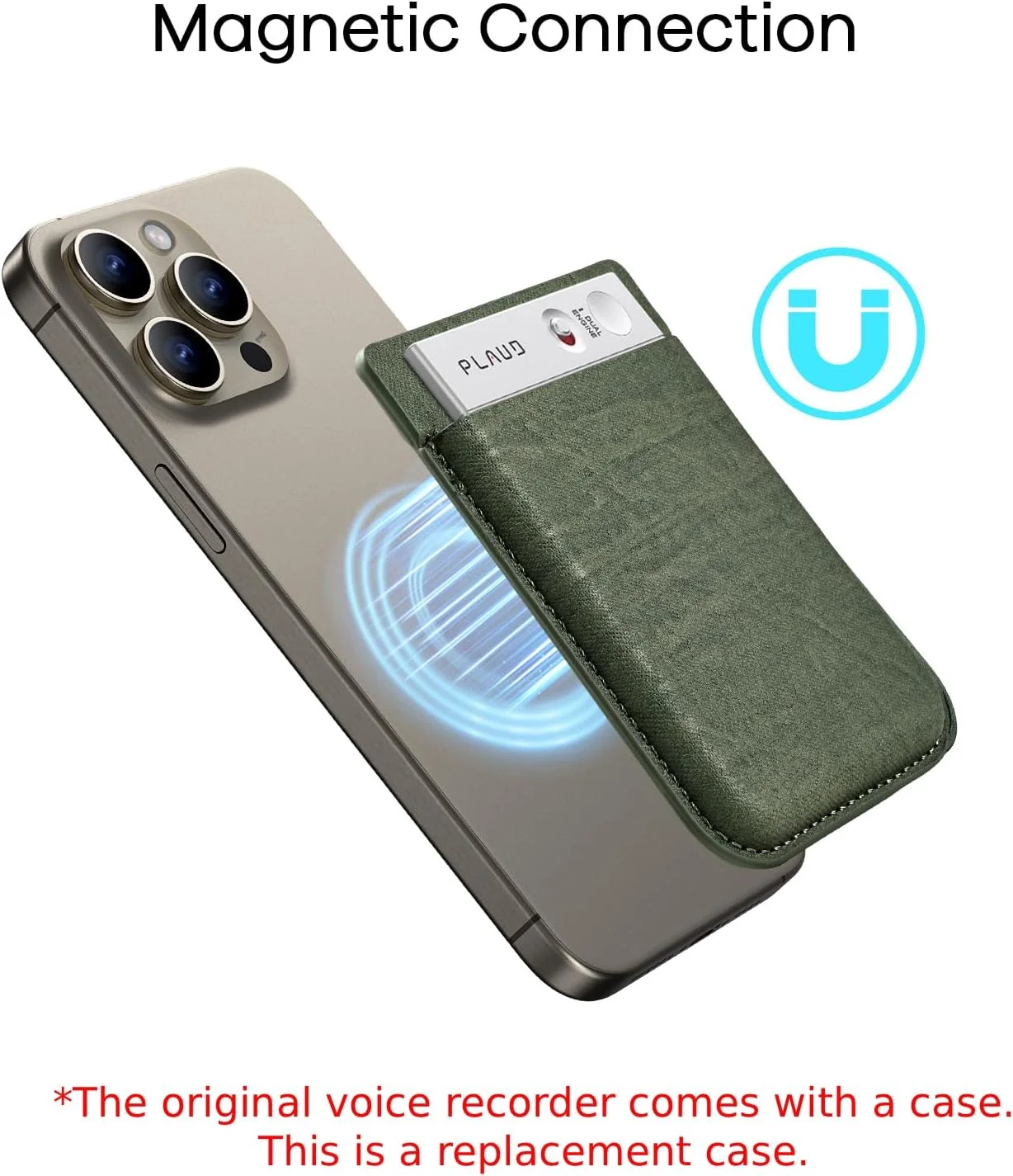 کاور مغناطیسی PLAUD برای ضبط کننده صدای هوش مصنوعی Note سازگار با ضبط کننده Note، قاب محافظ قابل حمل، سبز کاور مغناطیسی PLAUD برای ضبط کننده صدای هوش مصنوعی Note سازگار با ضبط کننده Note، قاب محافظ قابل حمل، سبز