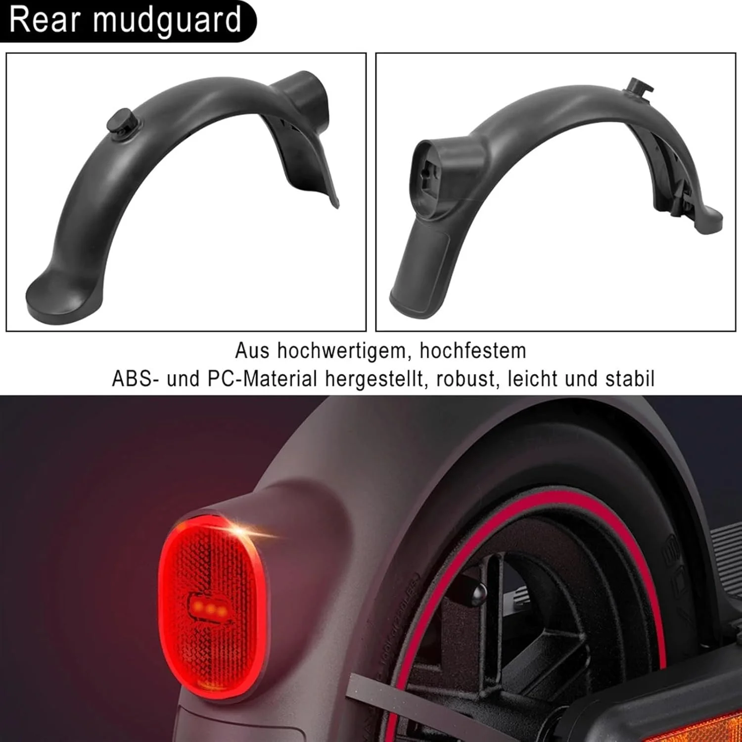 گلگیر چرخ عقب اسکوتر برقی HAWIKO، مناسب برای شیائومی، 4 Mi4 E-Scooter 4 Pro، گلگیر ضد پاشش تایر، لوازم جانبی چرخ، محافظ پاشش اسکوتر گلگیر چرخ عقب اسکوتر برقی HAWIKO، مناسب برای شیائومی، 4 Mi4 E-Scooter 4 Pro، گلگیر ضد پاشش تایر، لوازم جانبی چرخ، محافظ پاشش اسکوتر