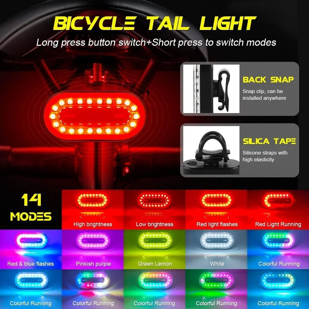 چراغ عقب دوچرخه تزویق، چراغ هشدار LED فوق العاده روشن برای ایمنی دوچرخه سوار، چراغ عقب دوچرخه برای لوازم جانبی اسکوتر چراغ عقب دوچرخه تزویق، چراغ هشدار LED فوق العاده روشن برای ایمنی دوچرخه سوار، چراغ عقب دوچرخه برای لوازم جانبی اسکوتر