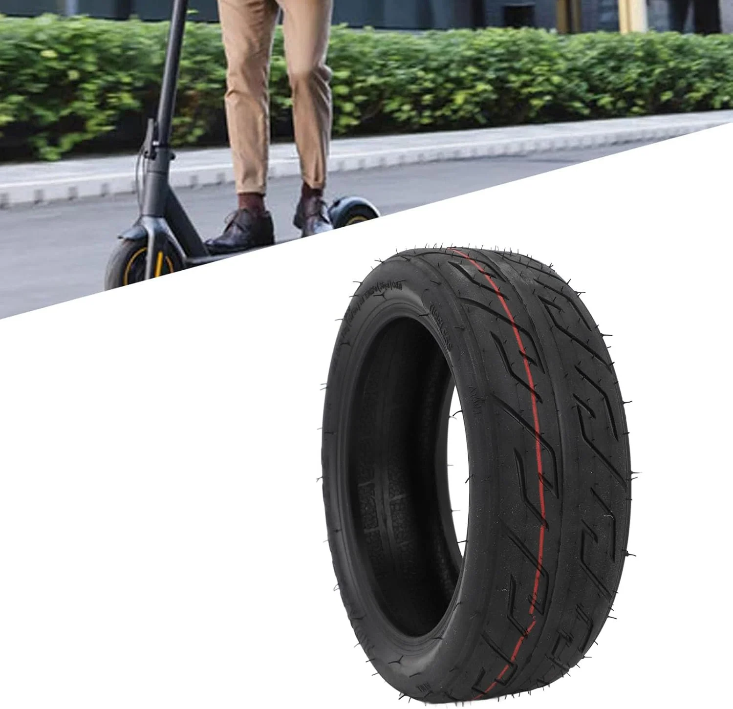 لاستیک تیوبلس Jiawu 10 X 2.70‑6.5 برای اسکوتر برقی، لاستیک های جایگزین چرخ جلو و عقب، ضد لغزش، مقاوم در برابر ضربه، لوازم جانبی اسکوتر برقی