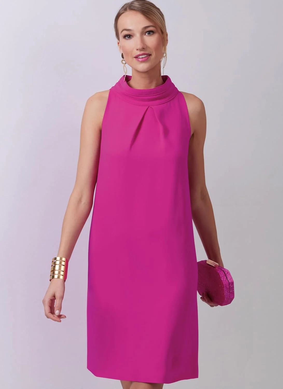 الگوی خیاطی لباس زنانه Vogue Misses' آستر دار، طراحی شده توسط Tom & Linda Platt Inc، کد طراحی V2023، سایز 14-16-18-20-22، چند رنگ