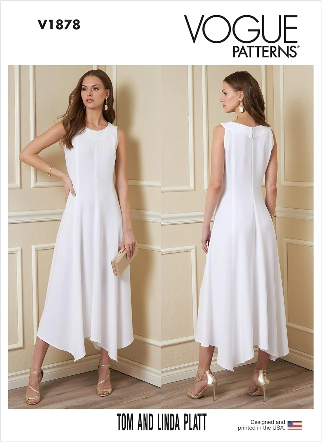 الگوهای Vogue، لباس زنانه Tom & Linda Platt، چند رنگ، 2 تکه