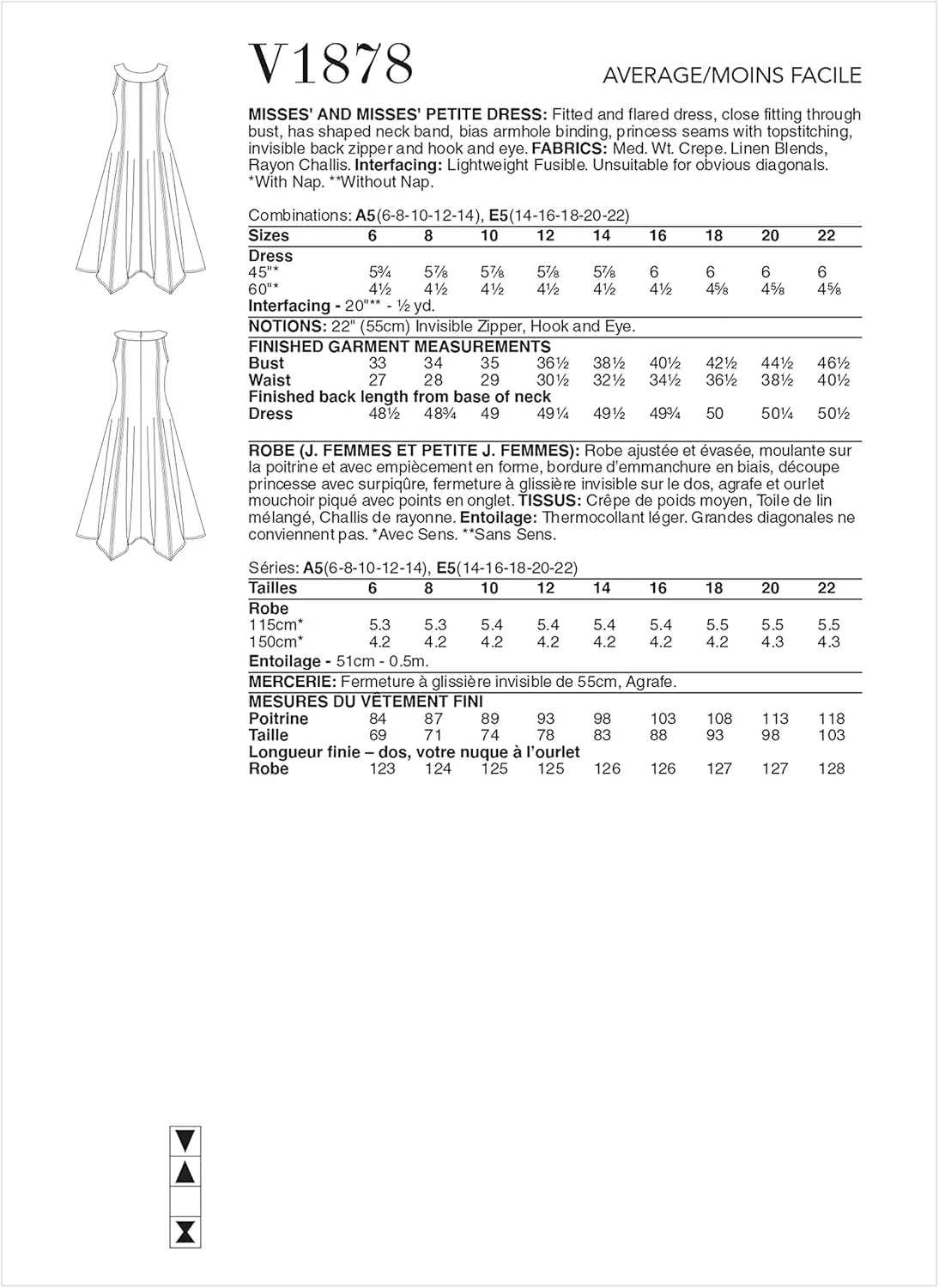 الگوهای Vogue، لباس زنانه Tom & Linda Platt، چند رنگ، 2 تکه