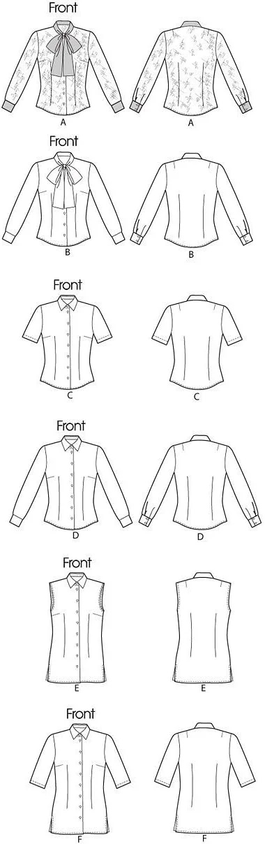 الگوی خیاطی Vogue Patterns، مناسب پارچه‌های ژرسه، کتان، ابریشم، شیفون، A5 (6-8-10-12-14)