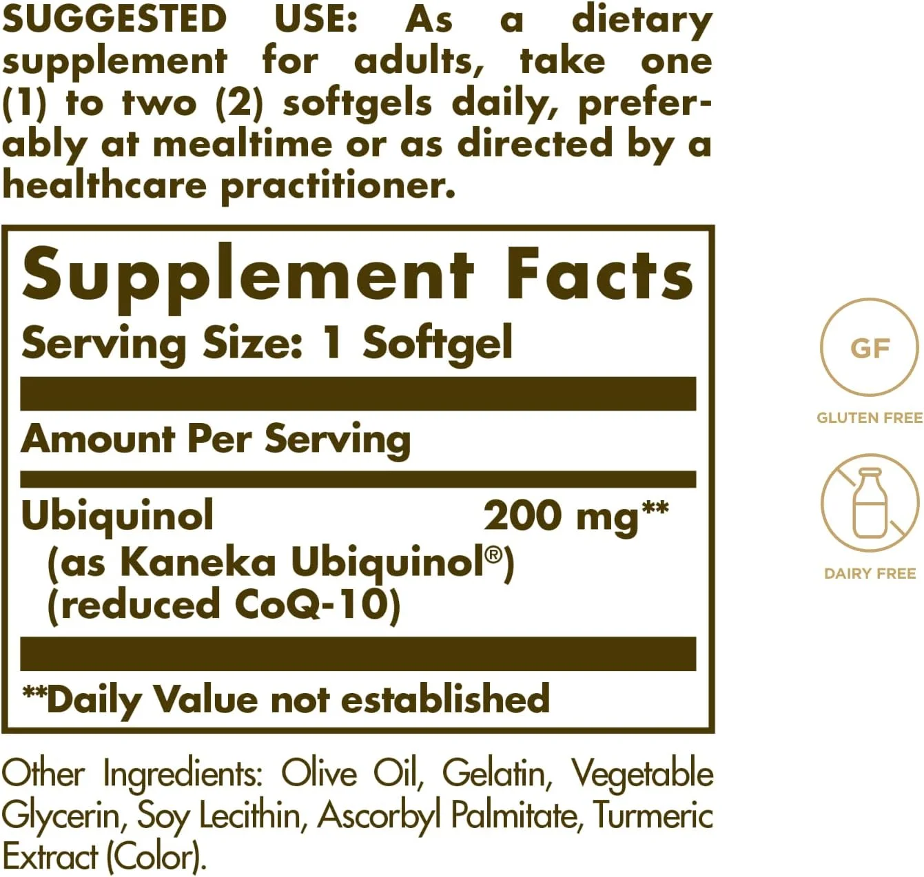 سولگار یوبیکینول 200 میلی گرم (CoQ-10 احیا شده) | 30 سافت ژل | پشتیبانی آنتی اکسیدانی پیشرفته برای سلامت قلب و سلولی | فاقد گلوتن، غیر GMO | مکمل غذایی سولگار یوبیکینول 200 میلی گرم (CoQ-10 احیا شده) | 30 سافت ژل | پشتیبانی آنتی اکسیدانی پیشرفته برای سلامت قلب و سلولی | فاقد گلوتن، غیر GMO | مکمل غذایی