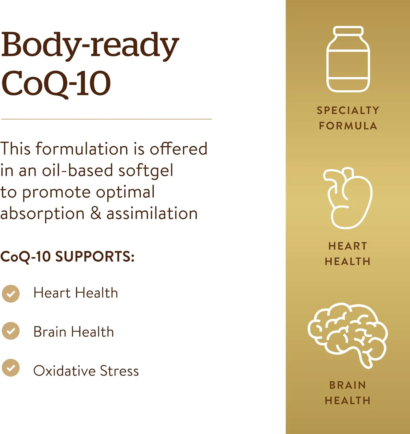 سافت ژل کوآنزیم کیو 10 مگاسورب 600 میلی گرمی سولگار | 30 عدد | آنتی اکسیدان با جذب بالا برای سلامت کلی | فاقد گلوتن، غیر تراریخته | مکمل غذایی