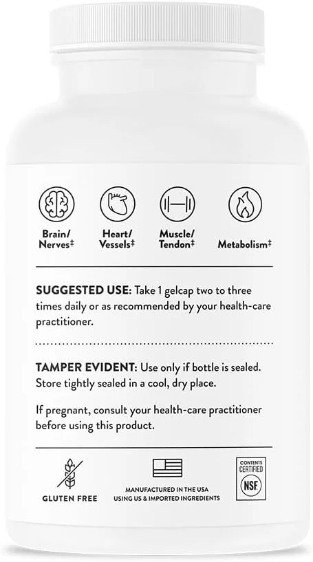 THORNE Super EPA - مکمل اسیدهای چرب امگا 3 EPA 425mg و DHA 270mg - پشتیبانی از مغز، قلب و عروق، مفاصل و پوست* - بدون گلوتن، لبنیات و سویا - 90 سافت ژل THORNE Super EPA - مکمل اسیدهای چرب امگا 3 EPA 425mg و DHA 270mg - پشتیبانی از مغز، قلب و عروق، مفاصل و پوست* - بدون گلوتن، لبنیات و سویا - 90 سافت ژل