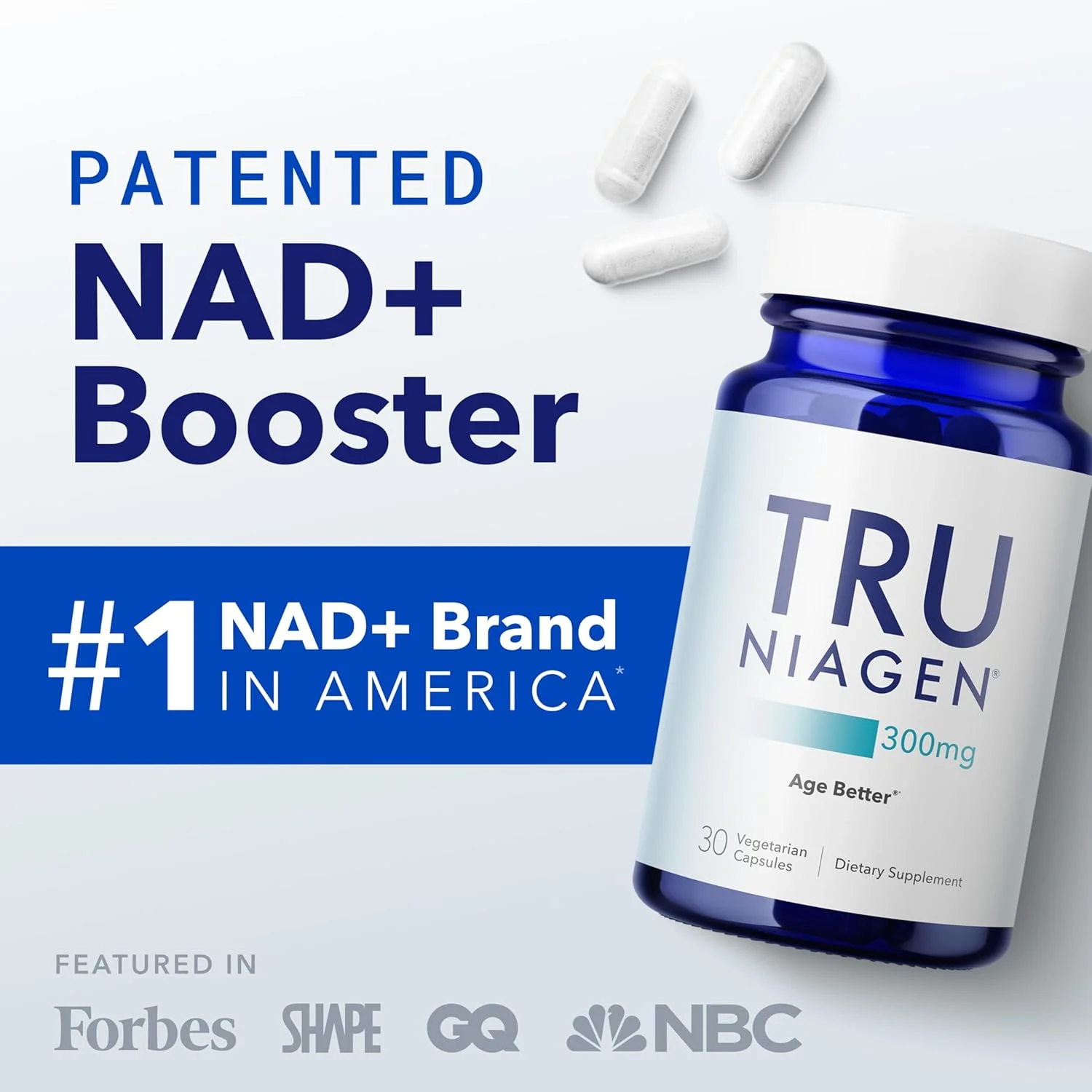 مکمل TRU NIAGEN - نیکوتینامید ریبوزید NAD+ ثبت اختراع شده. NR از متابولیسم و ترمیم انرژی سلولی، نشاط، پیری سالم قلب، مغز و عضله پشتیبانی می کند - 30 سروینگ / 30 کپسول - بسته 1 عددی مکمل TRU NIAGEN - نیکوتینامید ریبوزید NAD+ ثبت اختراع شده. NR از متابولیسم و ترمیم انرژی سلولی، نشاط، پیری سالم قلب، مغز و عضله پشتیبانی می کند - 30 سروینگ / 30 کپسول - بسته 1 عددی