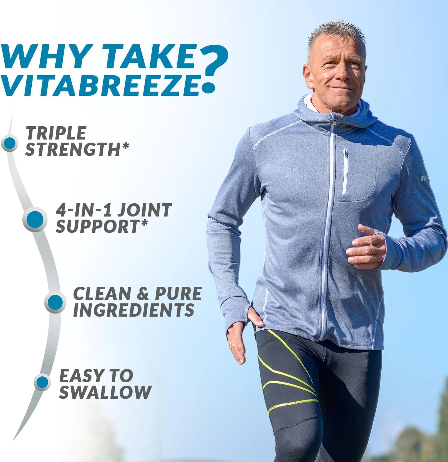 مکمل غذایی گلوکزامین کندرویتین، MSM و زردچوبه VitaBreeze - 248 کپسول مکمل غذایی گلوکزامین کندرویتین، MSM و زردچوبه VitaBreeze - 248 کپسول