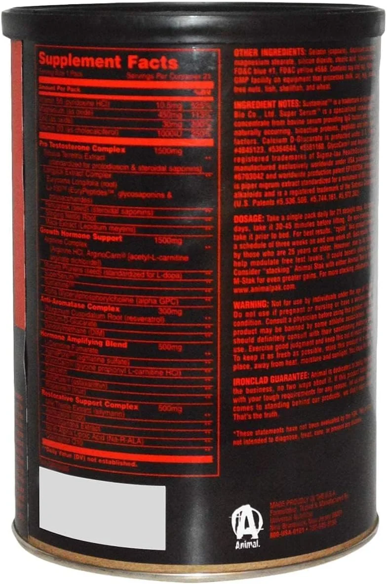 مکمل غذایی یونیورسال نوتریشن Animal Stak، 0.55 پوند مکمل غذایی یونیورسال نوتریشن Animal Stak، 0.55 پوند