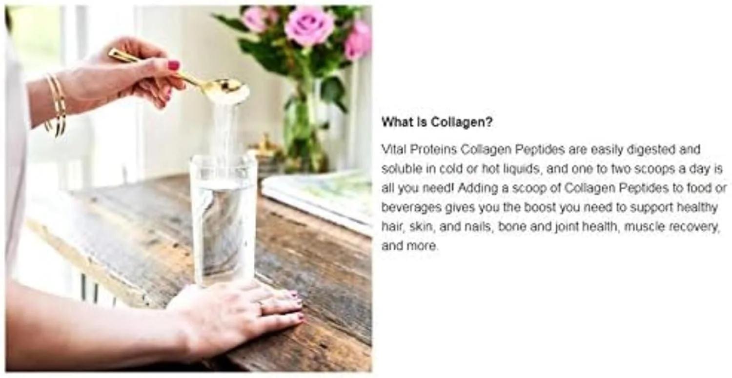 پپتیدهای کلاژن بدون طعم Vital Proteins مکمل غذایی (وزن خالص 24 اونس) پپتیدهای کلاژن بدون طعم Vital Proteins مکمل غذایی (وزن خالص 24 اونس)