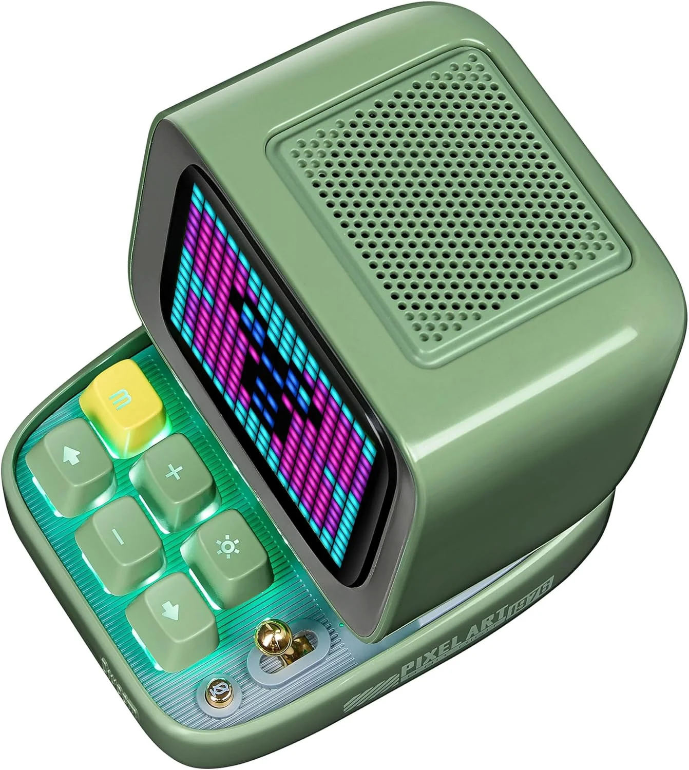اسپیکر بلوتوثی Divoom Ditoo-Mic با میکروفون کارائوکه - کیبورد RGB و دکور رومیزی صفحه نمایش پیکسلی، حالت های مختلف صدا، هدیه ایده آل برای مهمانی خانگی، KTV موبایل (سبز) اسپیکر بلوتوثی Divoom Ditoo-Mic با میکروفون کارائوکه - کیبورد RGB و دکور رومیزی صفحه نمایش پیکسلی، حالت های مختلف صدا، هدیه ایده آل برای مهمانی خانگی، KTV موبایل (سبز)