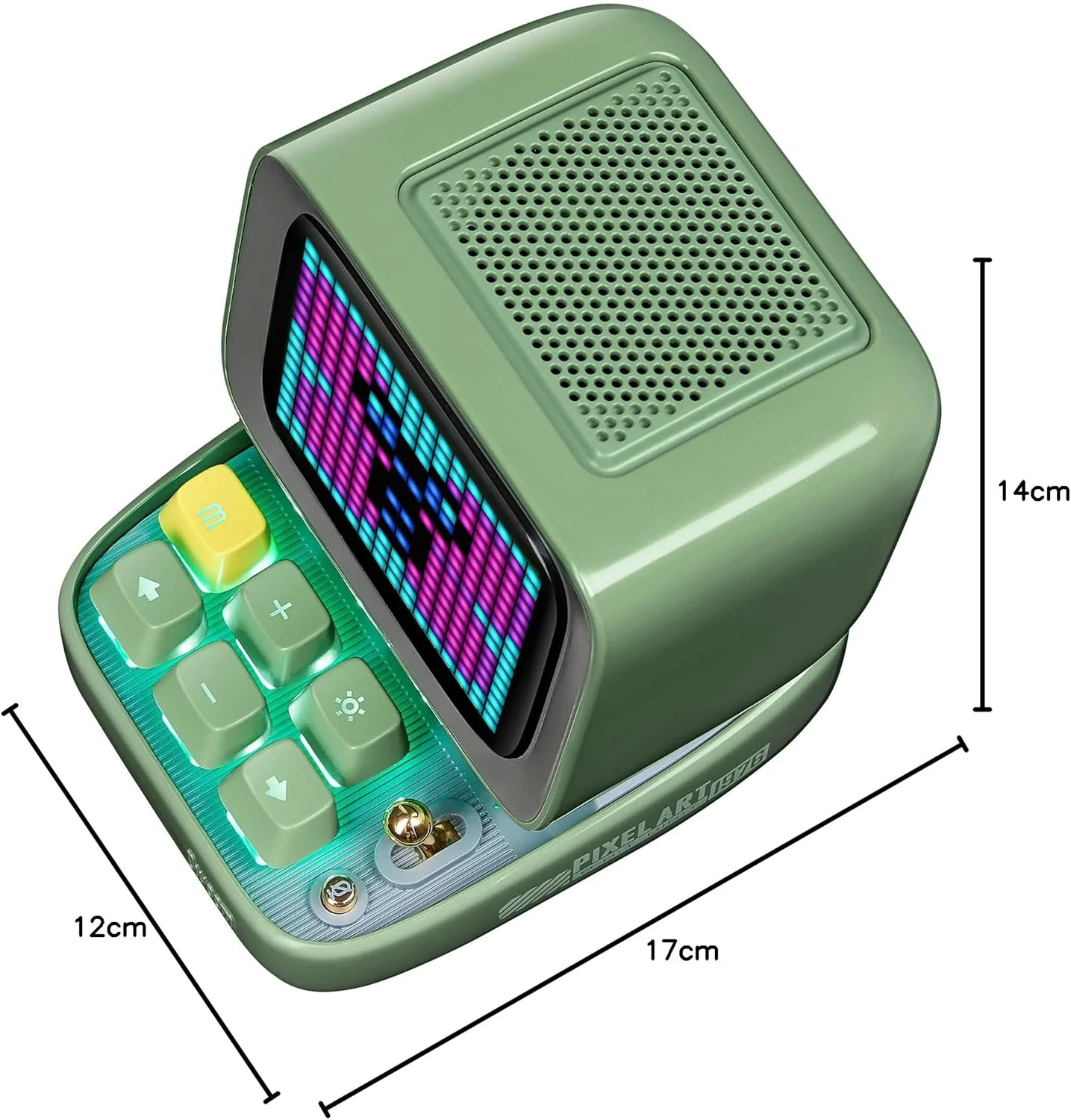اسپیکر بلوتوثی Divoom Ditoo-Mic با میکروفون کارائوکه - کیبورد RGB و دکور رومیزی صفحه نمایش پیکسلی، حالت های مختلف صدا، هدیه ایده آل برای مهمانی خانگی، KTV موبایل (سبز) اسپیکر بلوتوثی Divoom Ditoo-Mic با میکروفون کارائوکه - کیبورد RGB و دکور رومیزی صفحه نمایش پیکسلی، حالت های مختلف صدا، هدیه ایده آل برای مهمانی خانگی، KTV موبایل (سبز)