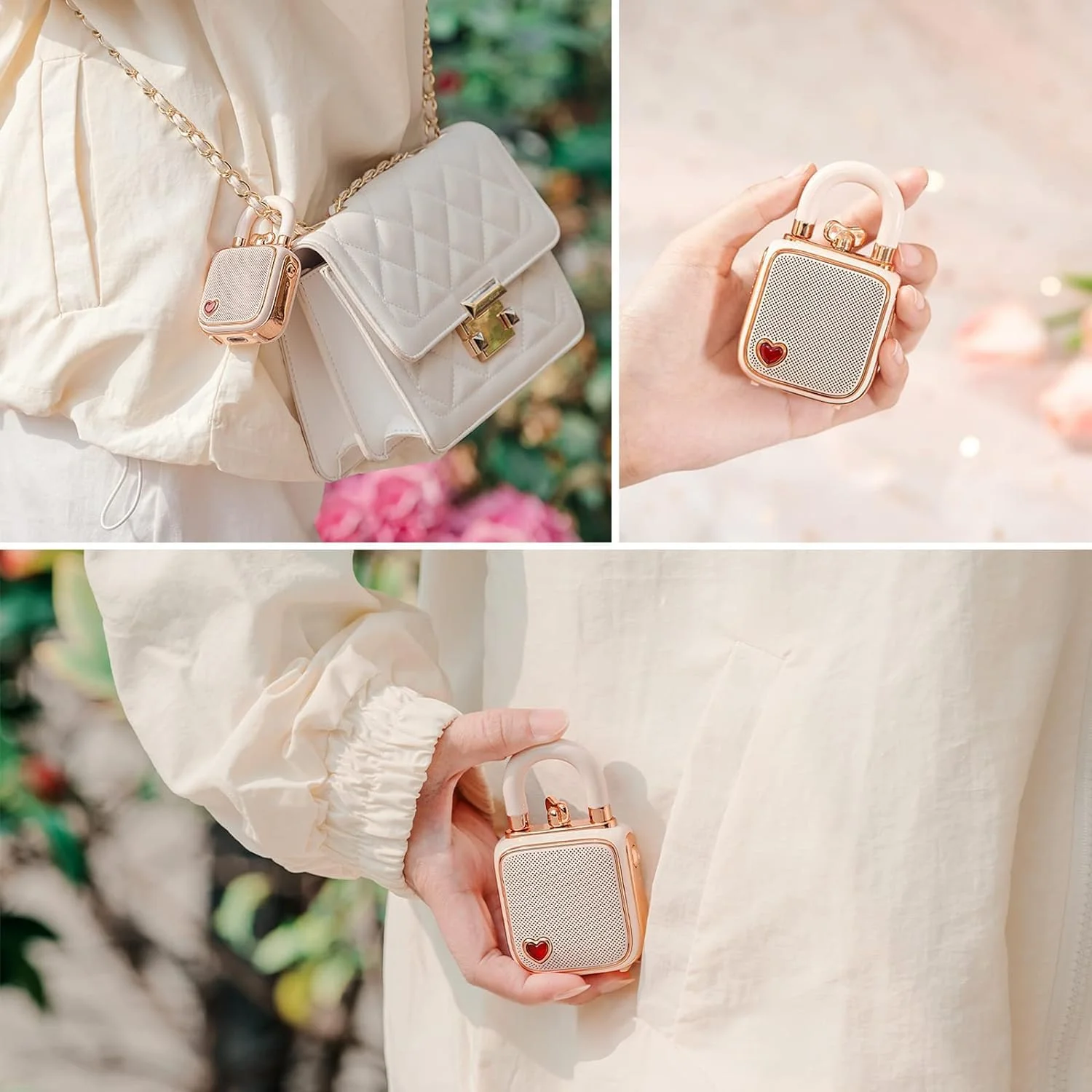 اسپیکر بلوتوثی Divoom Divoom LoveLock - صورتی اسپیکر بلوتوثی Divoom Divoom LoveLock - صورتی