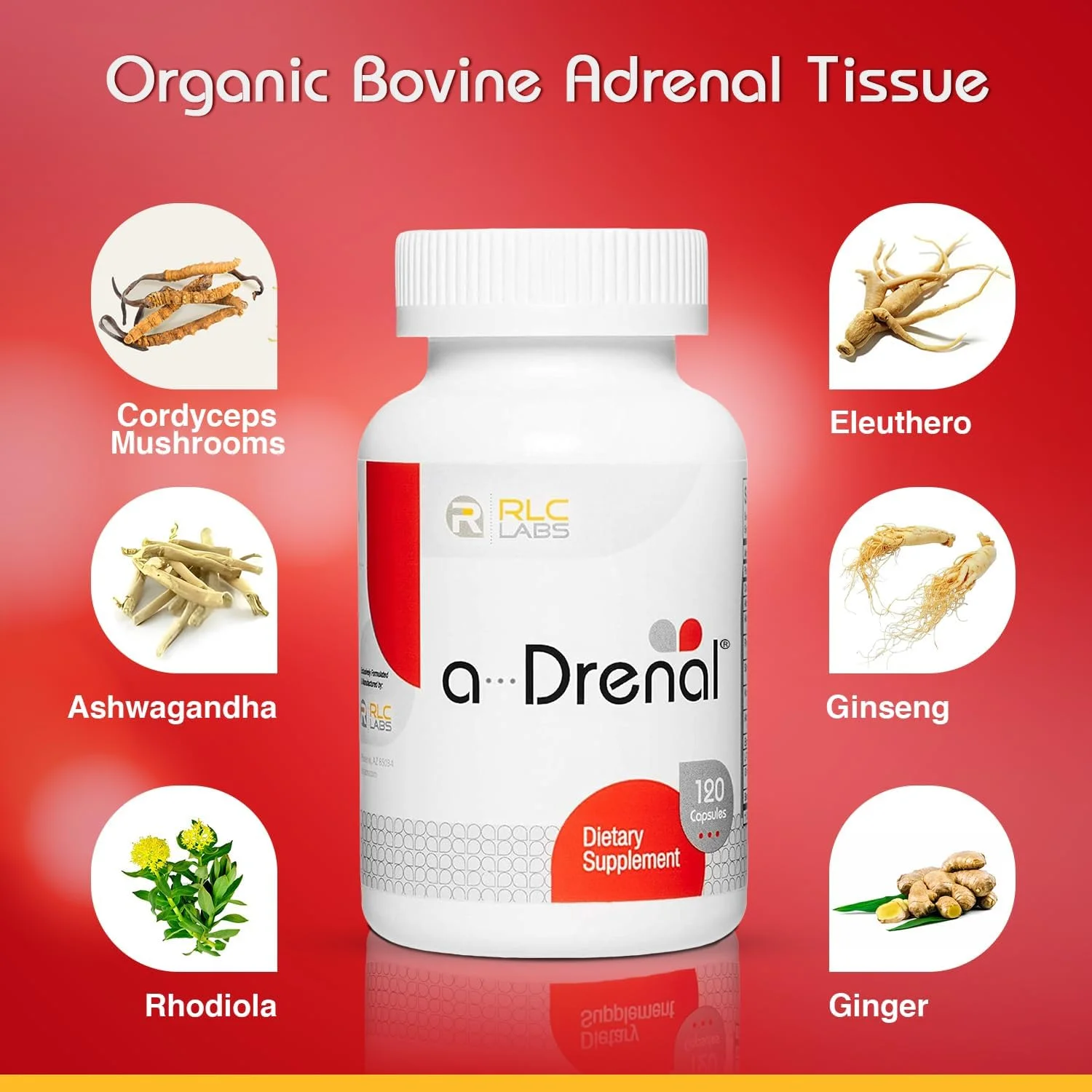 آر ال سی لبز - مکمل غذایی آ-درنال 120 کپسول 129674