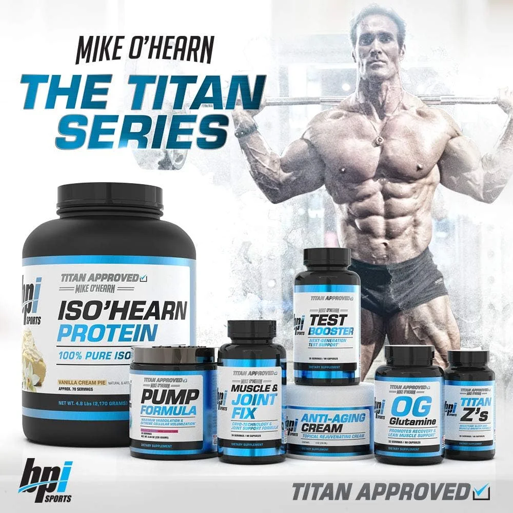 پروتئین ایزو هیرن BPI Sports - سری تایتان مایک اوهرن - پودر پروتئین وی ایزوله 100% - عضله سازی و ریکاوری عضلات - جذب سریع، هضم آسان (پای خامه وانیلی)، 4.87 پوند پروتئین ایزو هیرن BPI Sports - سری تایتان مایک اوهرن - پودر پروتئین وی ایزوله 100% - عضله سازی و ریکاوری عضلات - جذب سریع، هضم آسان (پای خامه وانیلی)، 4.87 پوند