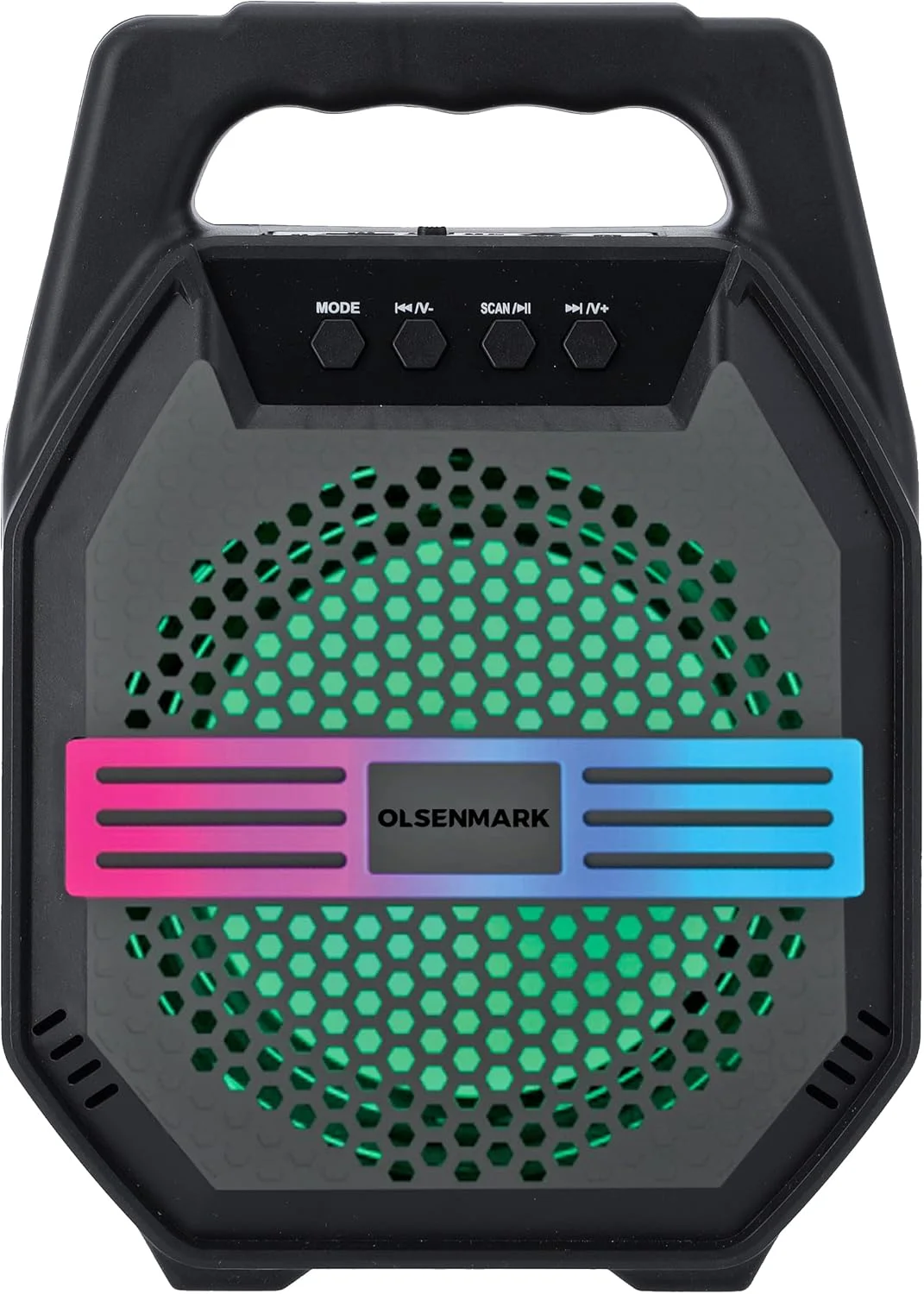 اسپیکر بلوتوثی قابل حمل 6.5 اینچی، عملکرد Aux-In مدل Omms1281 | Bt/Tf/Usb/Fm/ Mp3/ Aux | پشتیبانی از میکروفون | اسپیکر کارائوکه با چراغ های LED دی جی | 800W PMPO اسپیکر بلوتوثی قابل حمل 6.5 اینچی، عملکرد Aux-In مدل Omms1281 | Bt/Tf/Usb/Fm/ Mp3/ Aux | پشتیبانی از میکروفون | اسپیکر کارائوکه با چراغ های LED دی جی | 800W PMPO