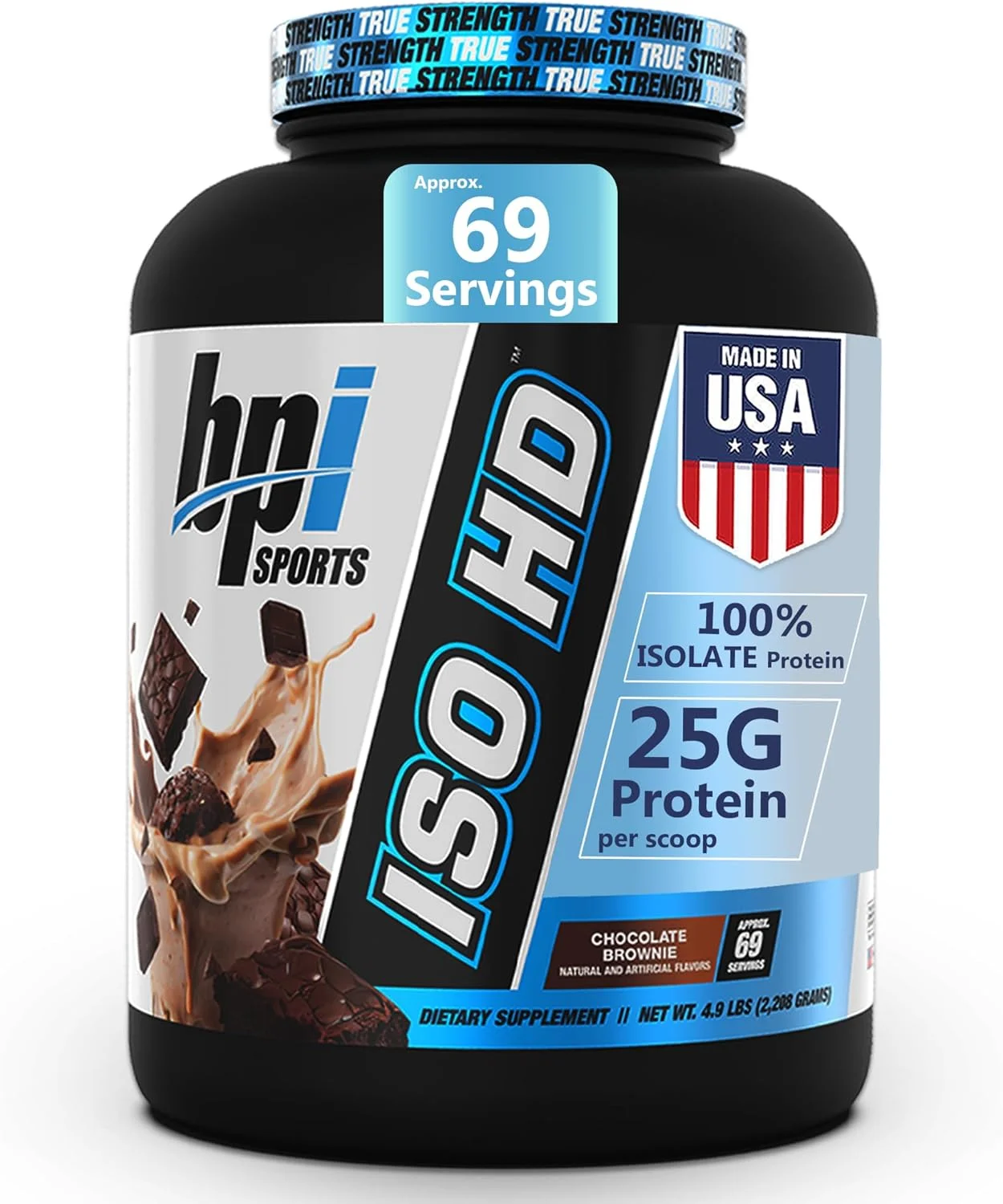 پروتئین وی ایزوله BPI Sports Iso HD - 100% - رشد عضلات، ریکاوری، کاهش وزن، جایگزین وعده غذایی - بدون شکر، کم کربوهیدرات، کم کالری - برای مردان و زنان - براونی شکلاتی - 4.9 پوند پروتئین وی ایزوله BPI Sports Iso HD - 100% - رشد عضلات، ریکاوری، کاهش وزن، جایگزین وعده غذایی - بدون شکر، کم کربوهیدرات، کم کالری - برای مردان و زنان - براونی شکلاتی - 4.9 پوند
