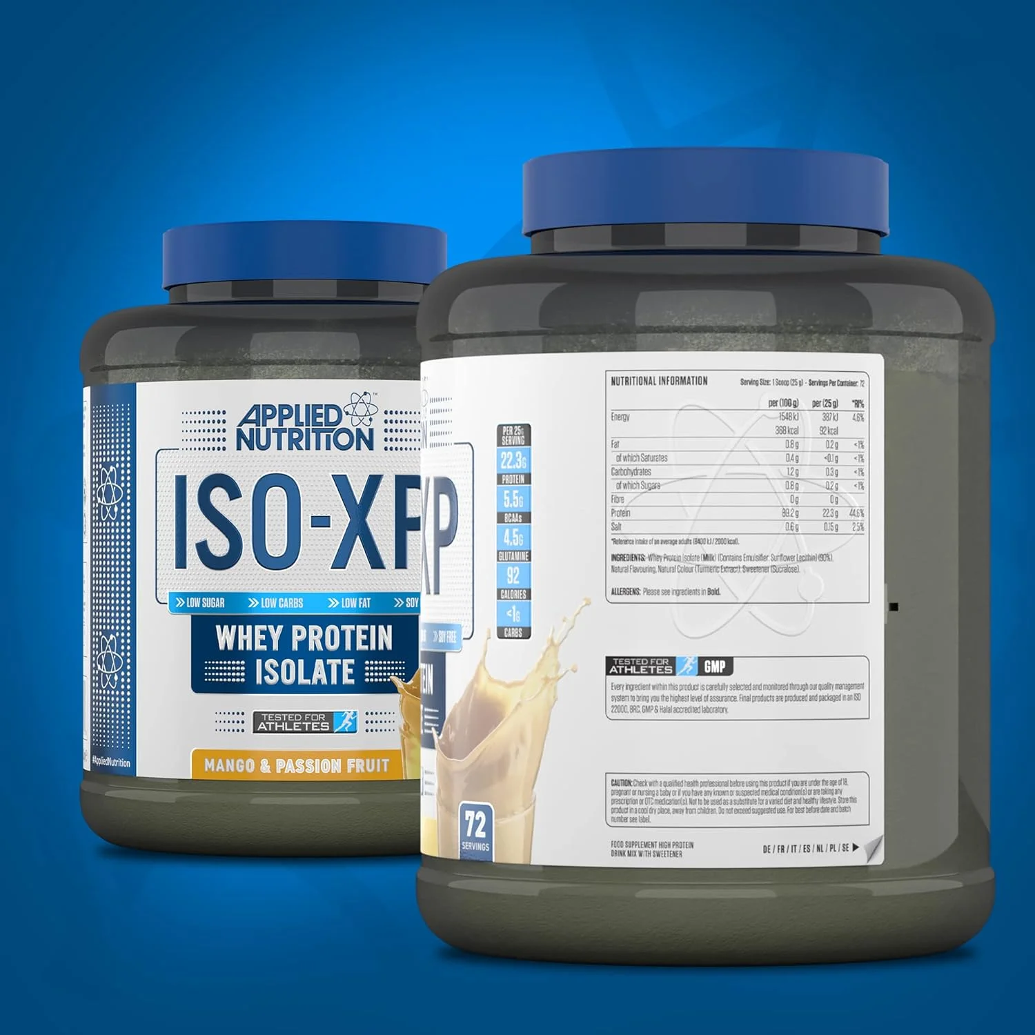 پودر پروتئین وی ایزوله ISO XP Applied Nutrition - پودر پروتئین وی ایزوله خالص ISO-XP، وی ایزوله پریمیوم با گلوتامین و BCAA (1.8 کیلوگرم - 72 سروینگ) (انبه پشن فروت، 1.8 کیلوگرم) پودر پروتئین وی ایزوله ISO XP Applied Nutrition - پودر پروتئین وی ایزوله خالص ISO-XP، وی ایزوله پریمیوم با گلوتامین و BCAA (1.8 کیلوگرم - 72 سروینگ) (انبه پشن فروت، 1.8 کیلوگرم)