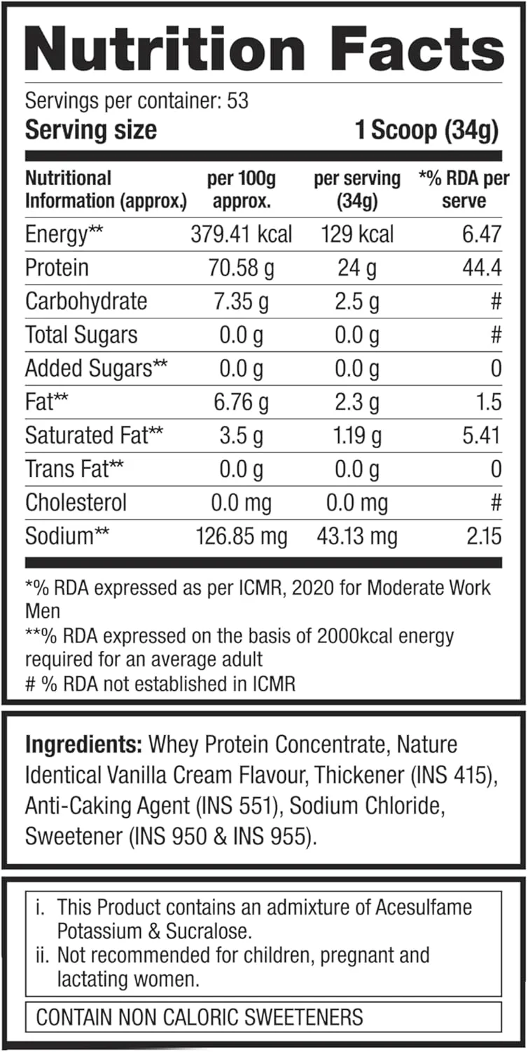 لابرادا نوتریشن 100% پروتئین وی (وانیلی، 1875 گرم/4.13 پوند، 50 سروینگ) 24 گرم پروتئین، 1 گرم شکر، بدون چربی ترانس، سرشار از گلوتامین و بدون گلوتن لابرادا نوتریشن 100% پروتئین وی (وانیلی، 1875 گرم/4.13 پوند، 50 سروینگ) 24 گرم پروتئین، 1 گرم شکر، بدون چربی ترانس، سرشار از گلوتامین و بدون گلوتن