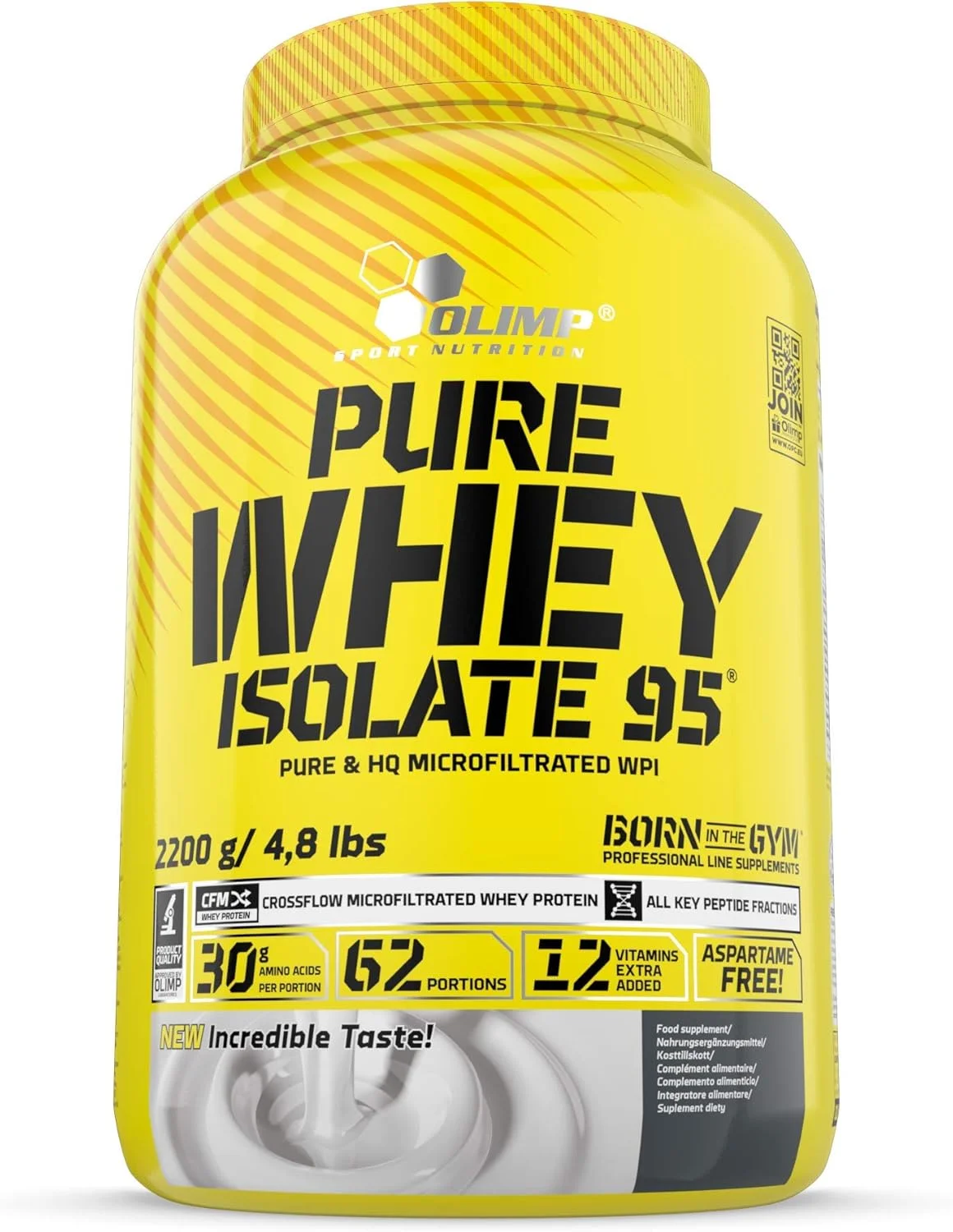 OLIMP SPORT NUTRITION Olimp Pure Whey Isolate 95 2.2kg وانیلی