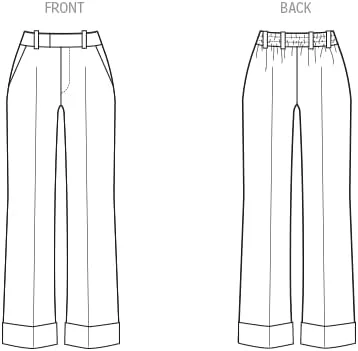 الگوی خیاطی شلوار زنانه McCall's M8527K5 توسط ملیسا واتسون برای پالمر/پلتش، کد طراحی M8527، سایزهای 8-10-12-14-16