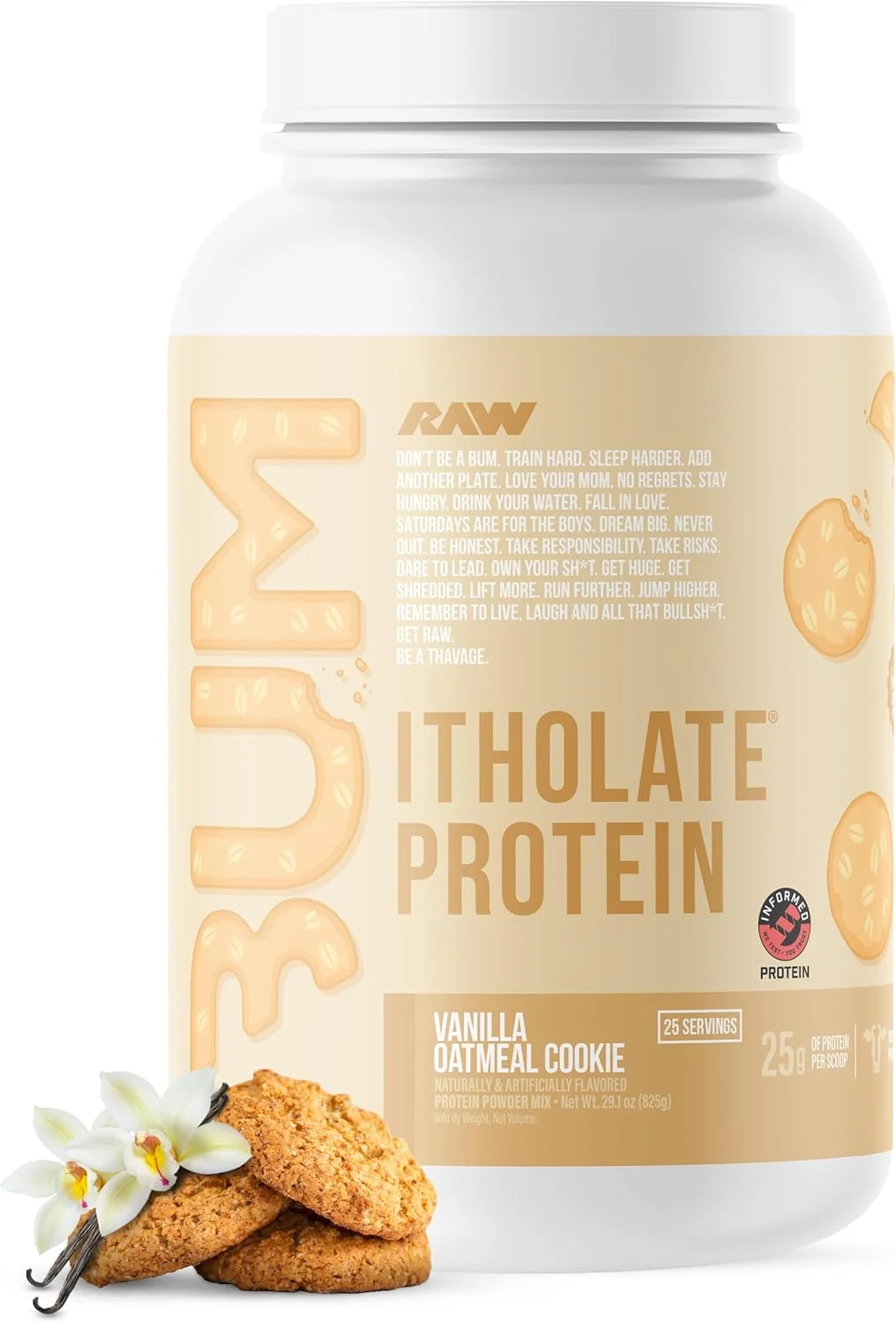 پودر پروتئین وی ایزوله خام، کوکی جو دوسر وانیلی (پروتئین CBUM Itholate) - تغذیه ورزشی 100% علفخوار برای رشد و ریکاوری عضلات - کم چرب، کم کربوهیدرات، طعمدار طبیعی - 25 سروینگ پودر پروتئین وی ایزوله خام، کوکی جو دوسر وانیلی (پروتئین CBUM Itholate) - تغذیه ورزشی 100% علفخوار برای رشد و ریکاوری عضلات - کم چرب، کم کربوهیدرات، طعمدار طبیعی - 25 سروینگ