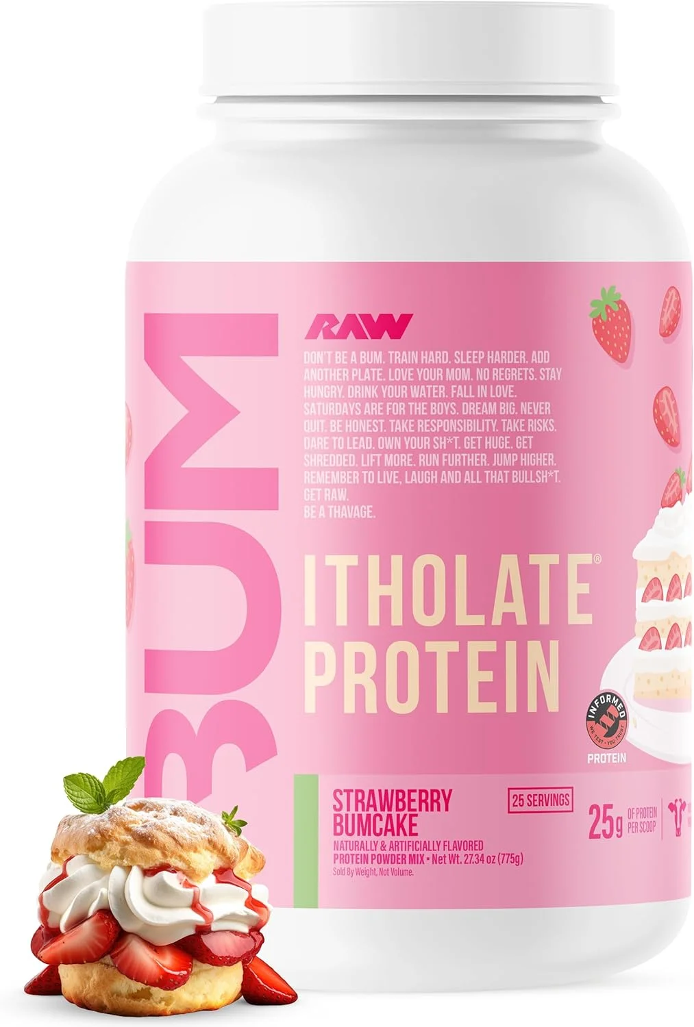 پودر پروتئین وی ایزوله RAW، طعم کیک توت فرنگی - پودر پروتئین تغذیه ورزشی 100% علفخوار برای رشد و ریکاوری عضلات - کم چرب، کم کربوهیدرات، طعمدار و شیرین شده طبیعی - 25 سروینگ پودر پروتئین وی ایزوله RAW، طعم کیک توت فرنگی - پودر پروتئین تغذیه ورزشی 100% علفخوار برای رشد و ریکاوری عضلات - کم چرب، کم کربوهیدرات، طعمدار و شیرین شده طبیعی - 25 سروینگ