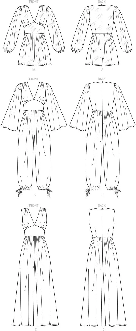 الگوهای خیاطی جامپسوت و رامپر زنانه شرکت مک کال، سایزهای 14-22 الگوهای خیاطی جامپسوت و رامپر زنانه شرکت مک کال، سایزهای 14-22