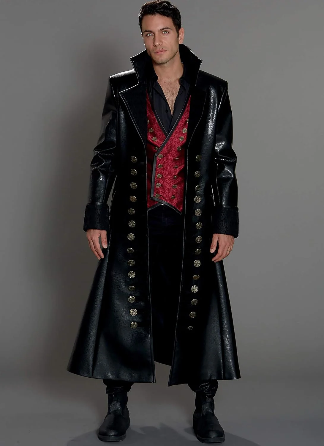 الگوی خیاطی لباس مردانه گوتیک M7821 شرکت مک کال، الگوهای خیاطی جلیقه و کت، سایزهای 46-52، 46-48-50-52، سفید الگوی خیاطی لباس مردانه گوتیک M7821 شرکت مک کال، الگوهای خیاطی جلیقه و کت، سایزهای 46-52، 46-48-50-52، سفید