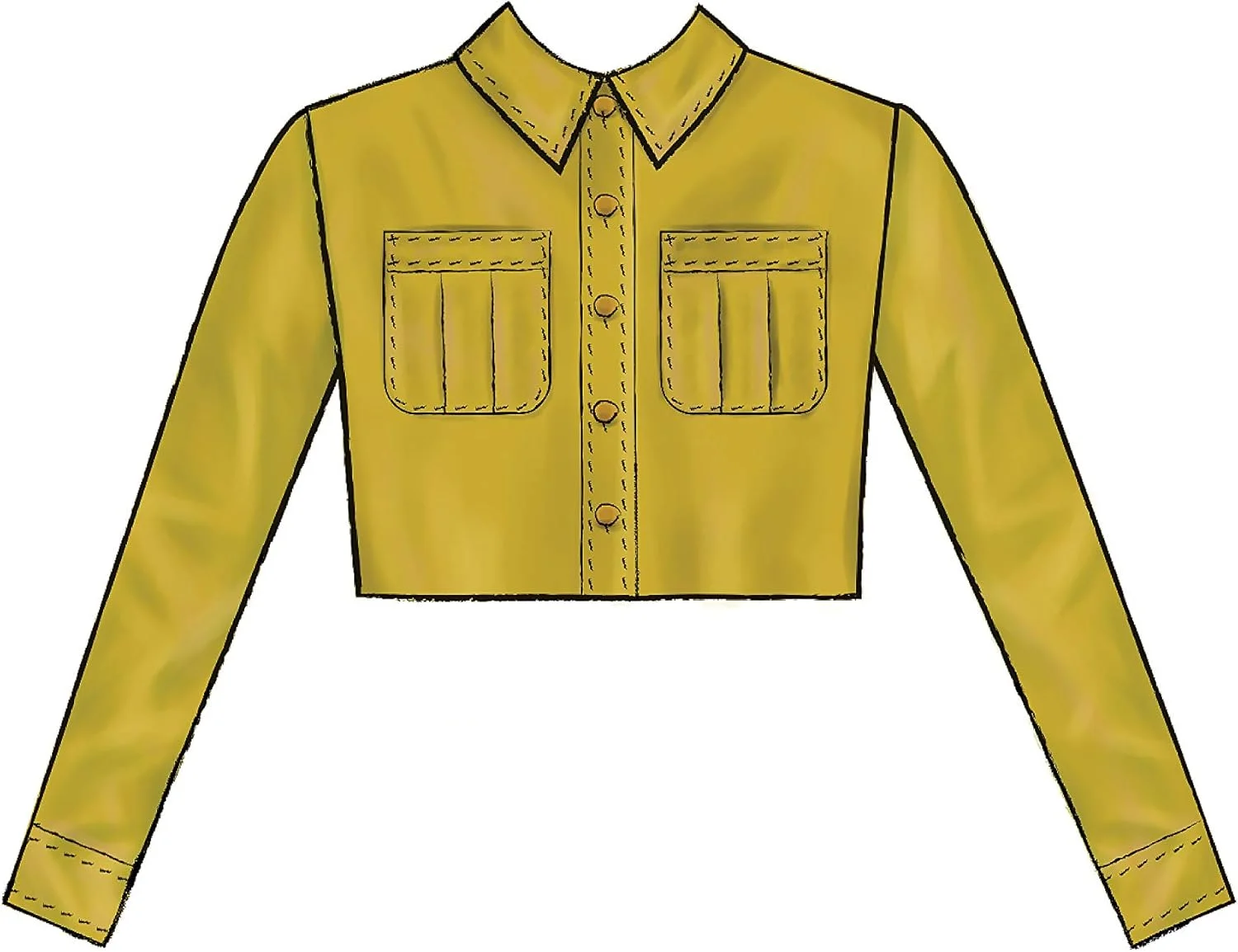 الگوهای خیاطی کت دکمه دار گشاد زنانه شرکت مک کال، سایزهای 16-22 الگوهای خیاطی کت دکمه دار گشاد زنانه شرکت مک کال، سایزهای 16-22