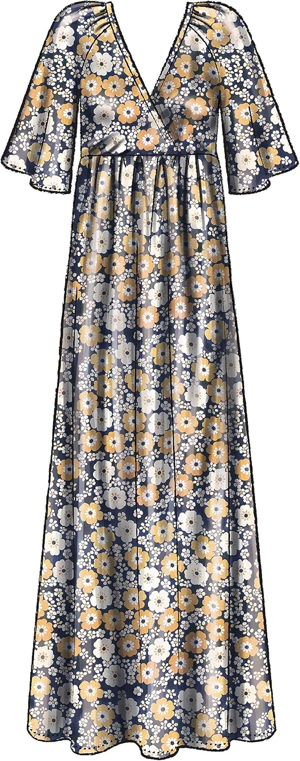 الگوی شرکت مک کال برای لباس زنانه گشاد و پلیسه دار، سایزهای 4-14، الگوی خیاطی الگوی شرکت مک کال برای لباس زنانه گشاد و پلیسه دار، سایزهای 4-14، الگوی خیاطی