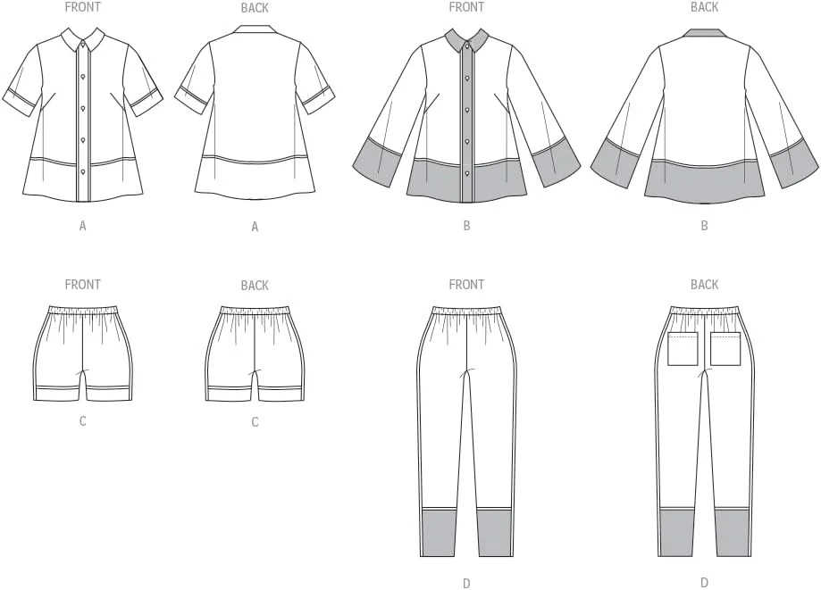 الگوی خیاطی McCall's M8484A مخصوص خانم ها، لباس خواب A (XS-S-M-L-XL-XXL) الگوی خیاطی McCall's M8484A مخصوص خانم ها، لباس خواب A (XS-S-M-L-XL-XXL)
