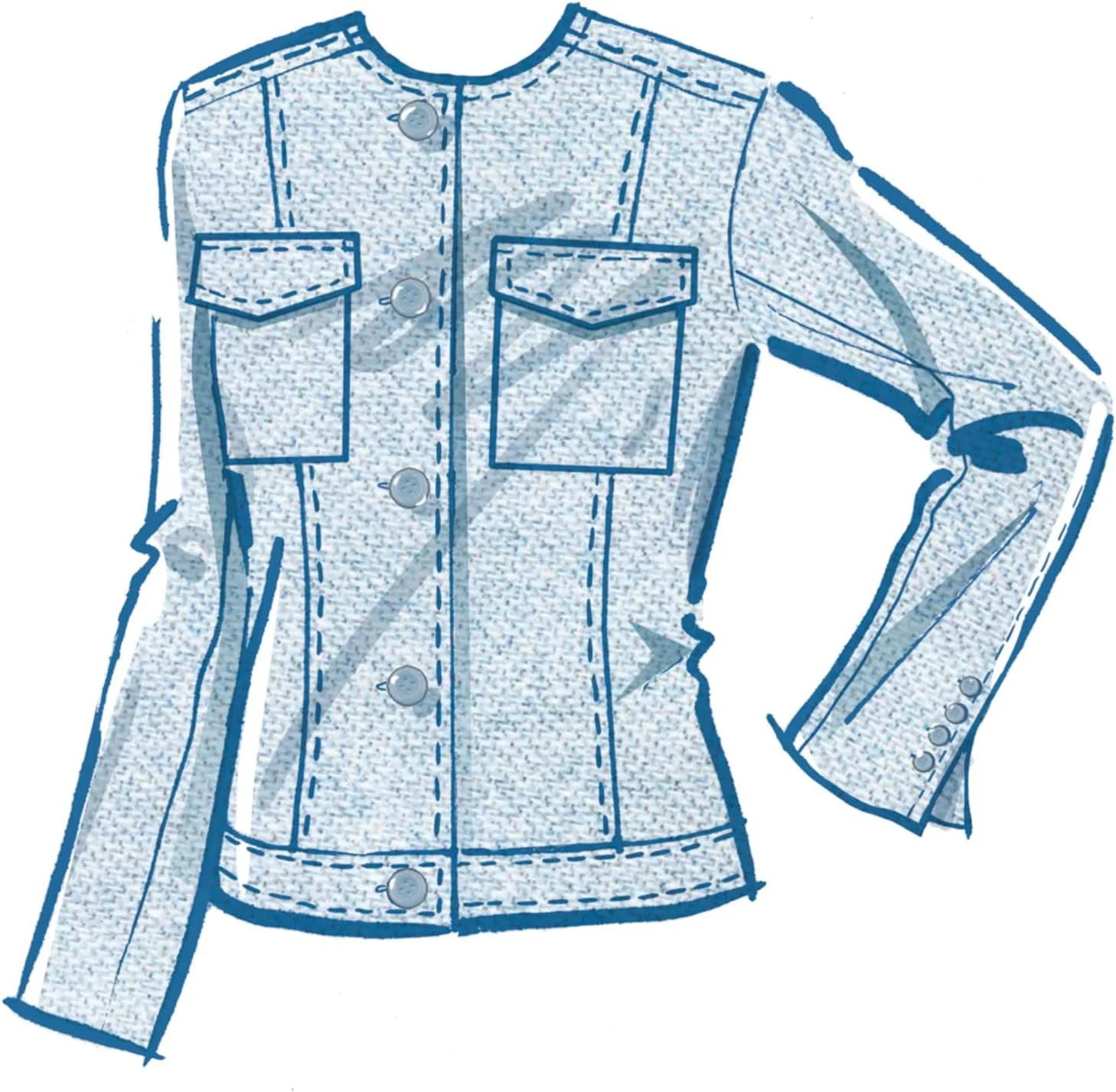 الگوی خیاطی McCall's M8474Y5 ژاکت زنانه توسط ملیسا واتسون Y5 (18-20-22-24-26) الگوی خیاطی McCall's M8474Y5 ژاکت زنانه توسط ملیسا واتسون Y5 (18-20-22-24-26)