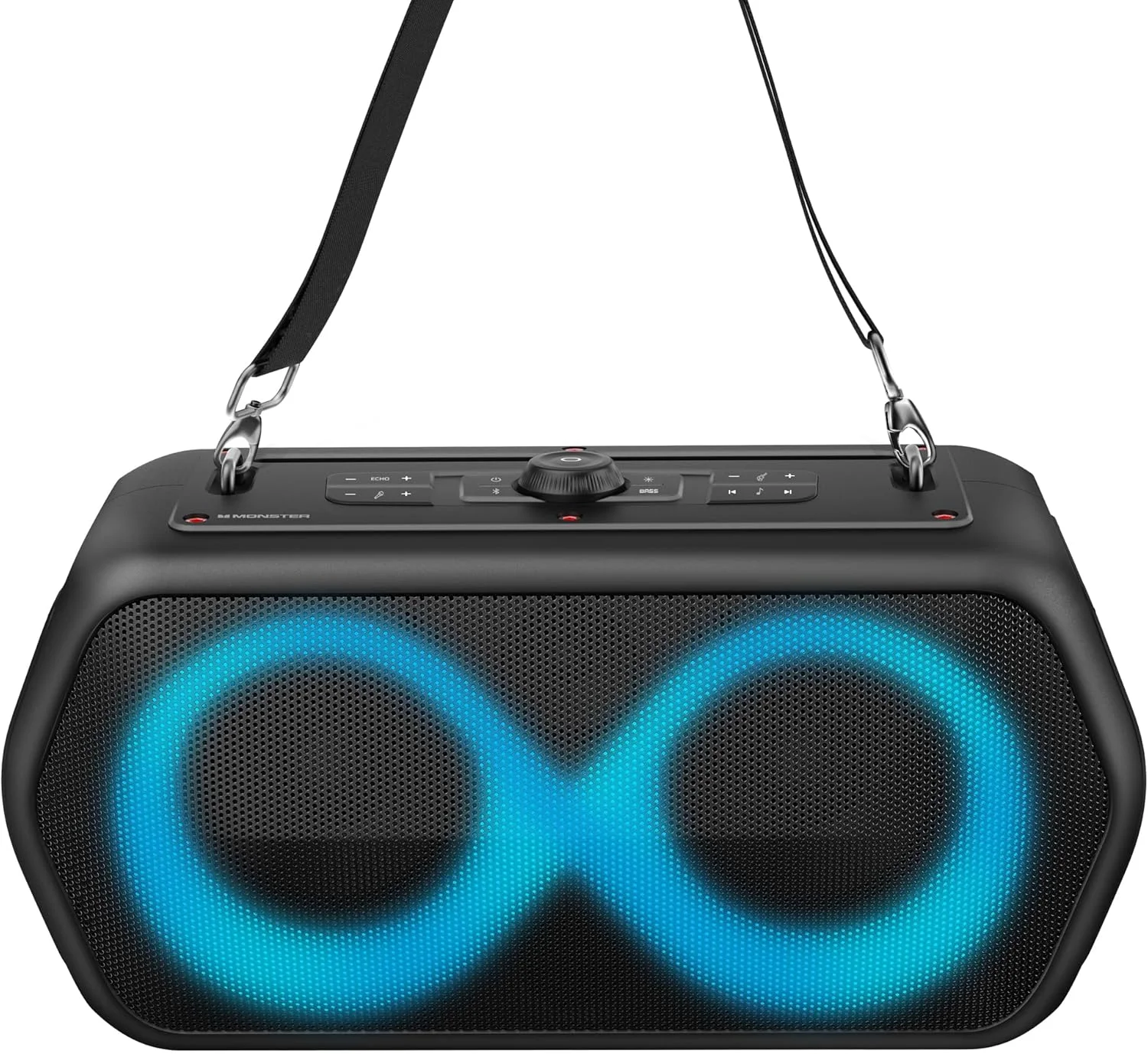 اسپیکر بلوتوثی بی سیم قابل حمل مانستر Musicbox Go Party با قابلیت کارائوکه و ضد آب