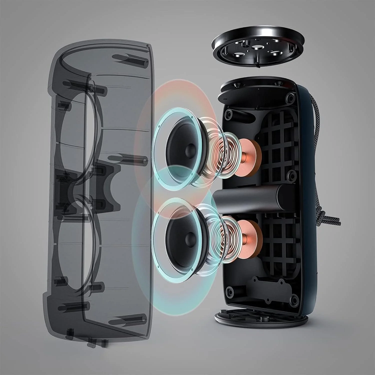 اسپیکر بلوتوثی مانستر S310، اسپیکر بلوتوثی قابل حمل، توان 30 وات، جفت شدن استریو بی سیم واقعی، ارائه صدای پویا، اسپیکر ضد آب، میکروفون داخلی بلوتوث 5.2، 24 ساعت پخش، مناسب برای استفاده خانوادگی و فضای باز اسپیکر بلوتوثی مانستر S310، اسپیکر بلوتوثی قابل حمل، توان 30 وات، جفت شدن استریو بی سیم واقعی، ارائه صدای پویا، اسپیکر ضد آب، میکروفون داخلی بلوتوث 5.2، 24 ساعت پخش، مناسب برای استفاده خانوادگی و فضای باز