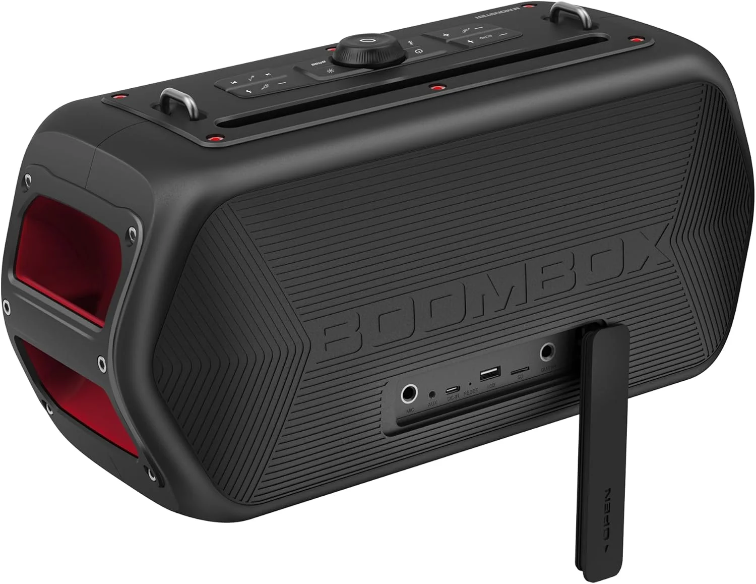 اسپیکر بلوتوثی بی سیم قابل حمل مانستر Musicbox Go Party با قابلیت کارائوکه و ضد آب اسپیکر بلوتوثی بی سیم قابل حمل مانستر Musicbox Go Party با قابلیت کارائوکه و ضد آب
