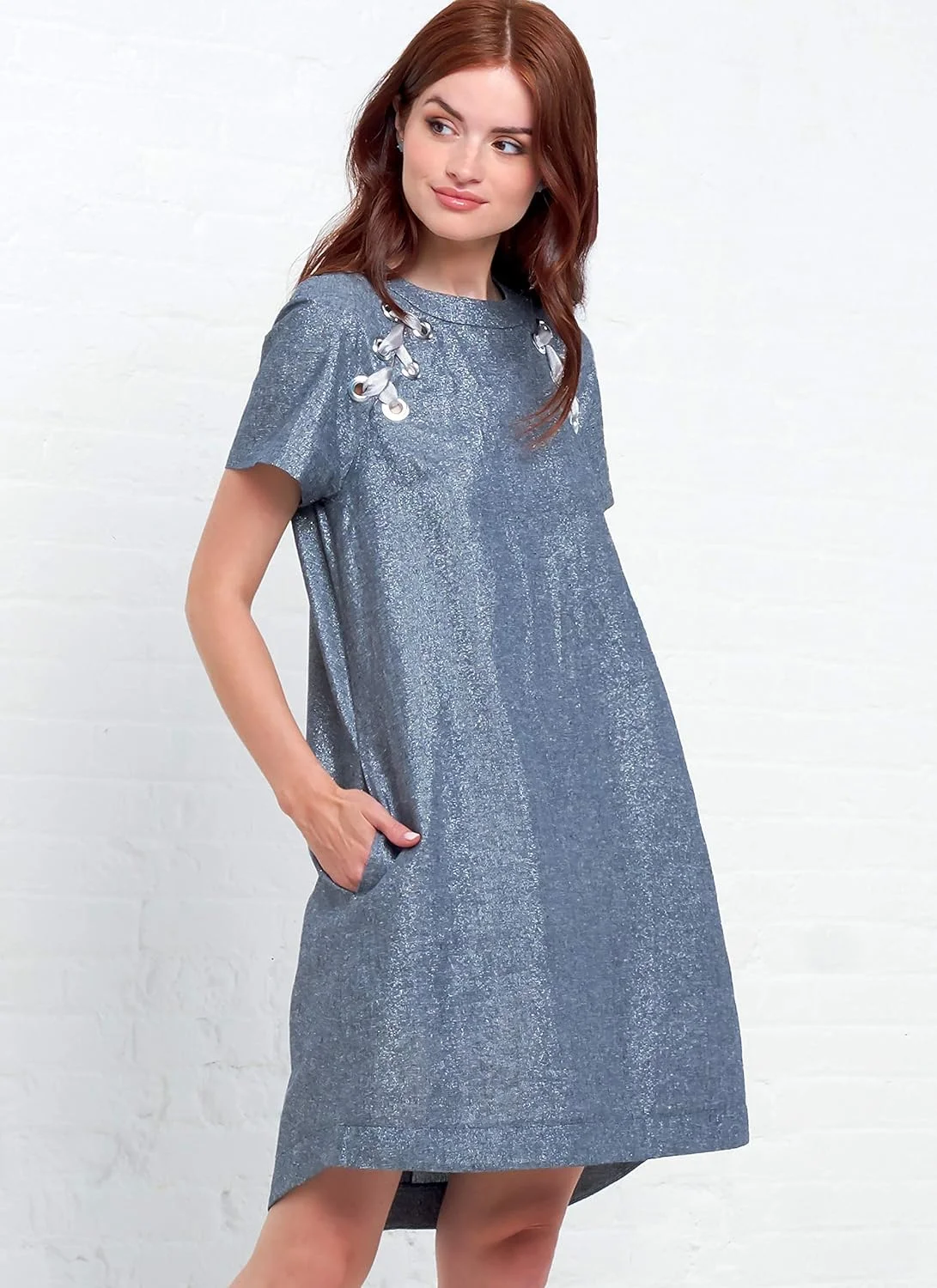 الگوی خیاطی مک کال برای لباس زنانه آستین کوتاه و بلند، سایزهای 6-14، طرح ساده