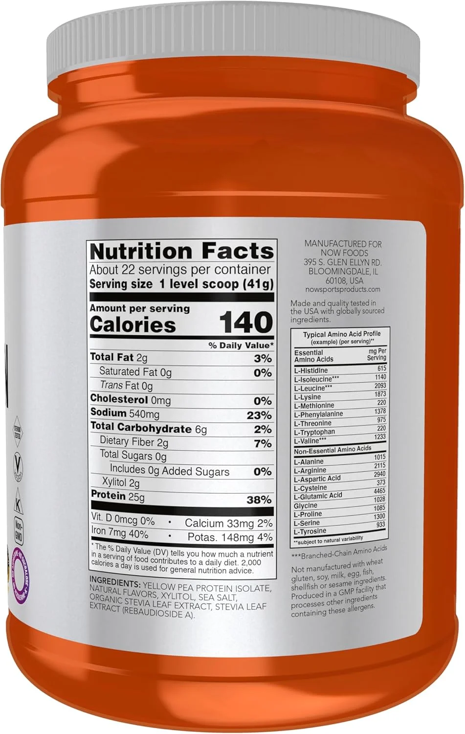 ناو فودز، اسپورتس، پروتئین نخود، تافی وانیلی، 907 گرم (2 پوند) از ROYALISTA.RON ناو فودز، اسپورتس، پروتئین نخود، تافی وانیلی، 907 گرم (2 پوند) از ROYALISTA.RON