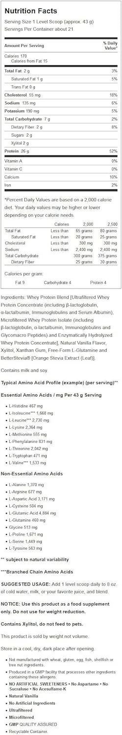 پروتئین وی ورزشی ناو فودز با طعم وانیل - 907 گرم پروتئین وی ورزشی ناو فودز با طعم وانیل - 907 گرم