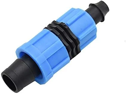 اتصالات نوار آبیاری قطره ای KKRKEM 30 عددی 16 میلی متری 5/8 اینچی، اتصالات لوله سیستم آبیاری قطره ای گلخانه ای با قفل رزوه ای، ابزار آبیاری باغبانی (رنگ: A)