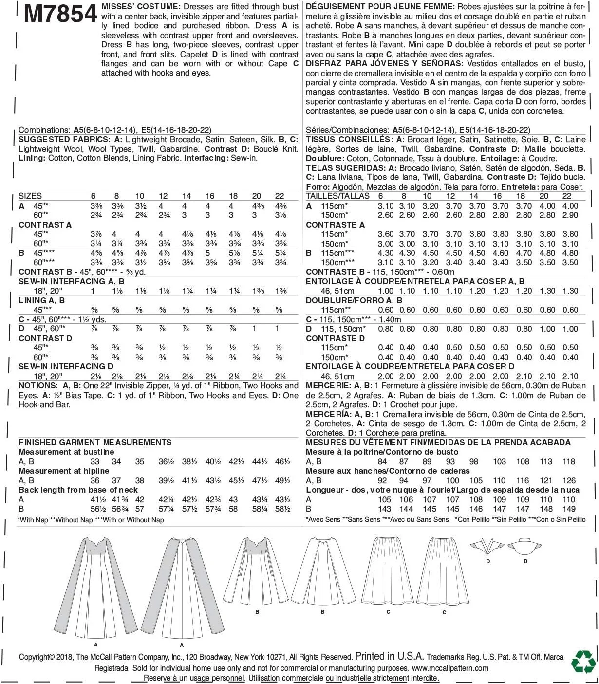 الگوهای مک کال لباس زنانه فانتزی ملکه، سایزهای 6-14، الگوی خیاطی الگوهای مک کال لباس زنانه فانتزی ملکه، سایزهای 6-14، الگوی خیاطی