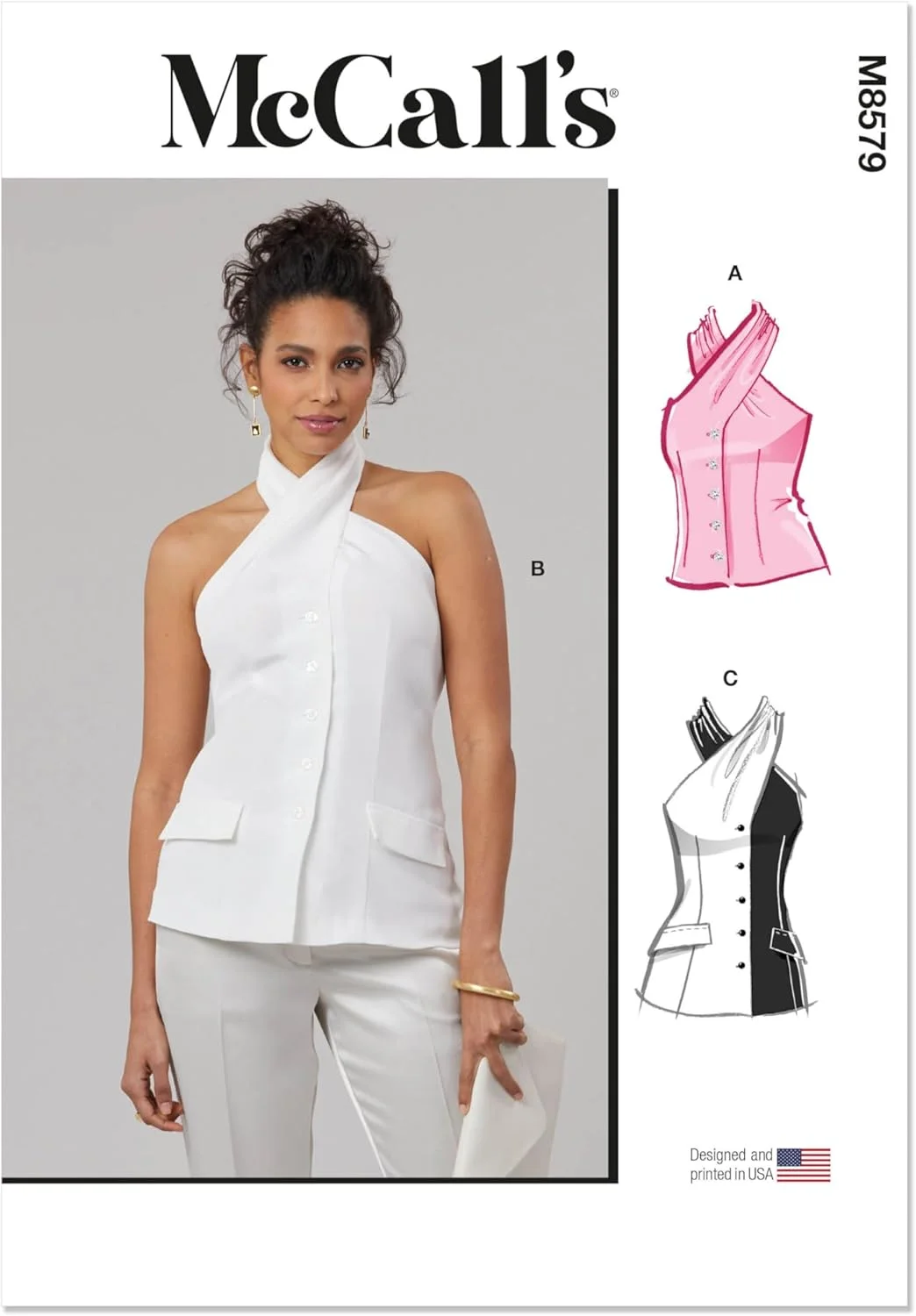 الگوی خیاطی تاپ زنانه مک کالز، چند رنگ
