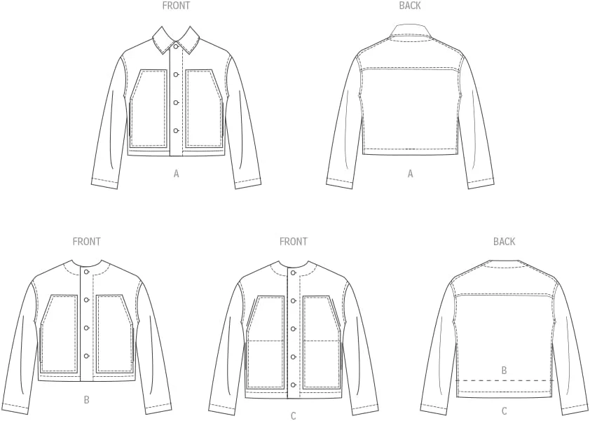 الگوی خیاطی ژاکت یونیسکس مک کالز، چند رنگ