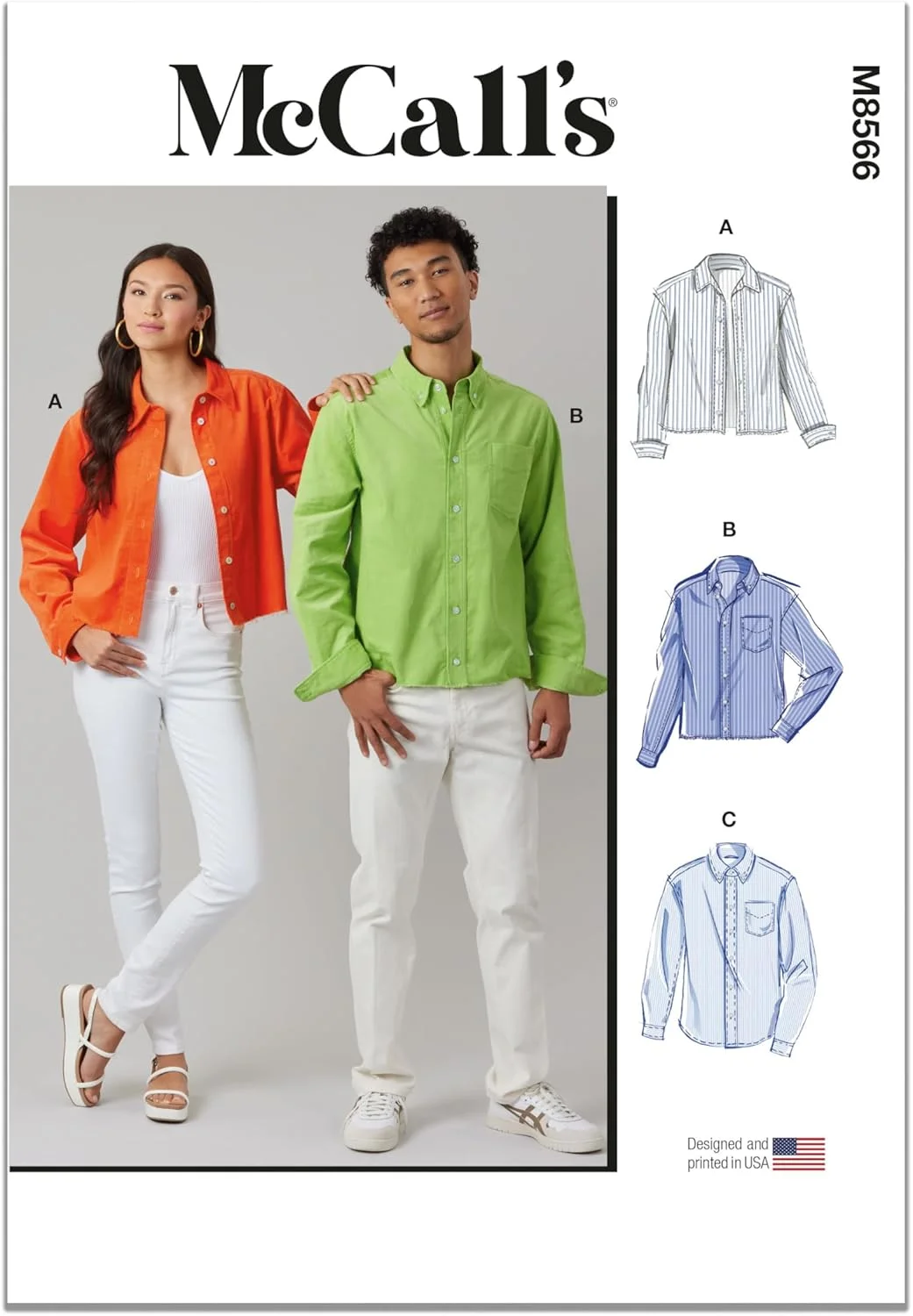 الگوی خیاطی تاپ اسپرت مک کالز، چند رنگ