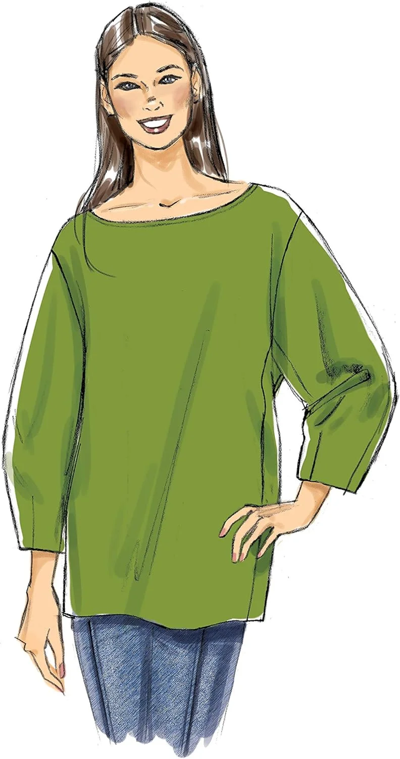 الگوهای خیاطی پیراهن زنانه بسیار آسان و گشاد McCall's V9330OSZ، سایزهای 4-22، سفید الگوهای خیاطی پیراهن زنانه بسیار آسان و گشاد McCall's V9330OSZ، سایزهای 4-22، سفید