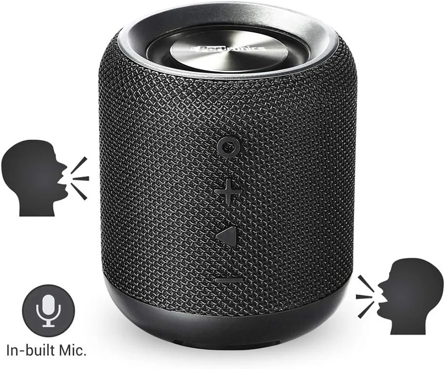 اسپیکر بلوتوثی استریو قابل حمل 10 واتی Portronics SoundDrum با بیس قدرتمند، AUX 3.5 میلیمتری، میکروفون داخلی، رادیو FM، زمان پخش 6-7 ساعت (مشکی) اسپیکر بلوتوثی استریو قابل حمل 10 واتی Portronics SoundDrum با بیس قدرتمند، AUX 3.5 میلیمتری، میکروفون داخلی، رادیو FM، زمان پخش 6-7 ساعت (مشکی)